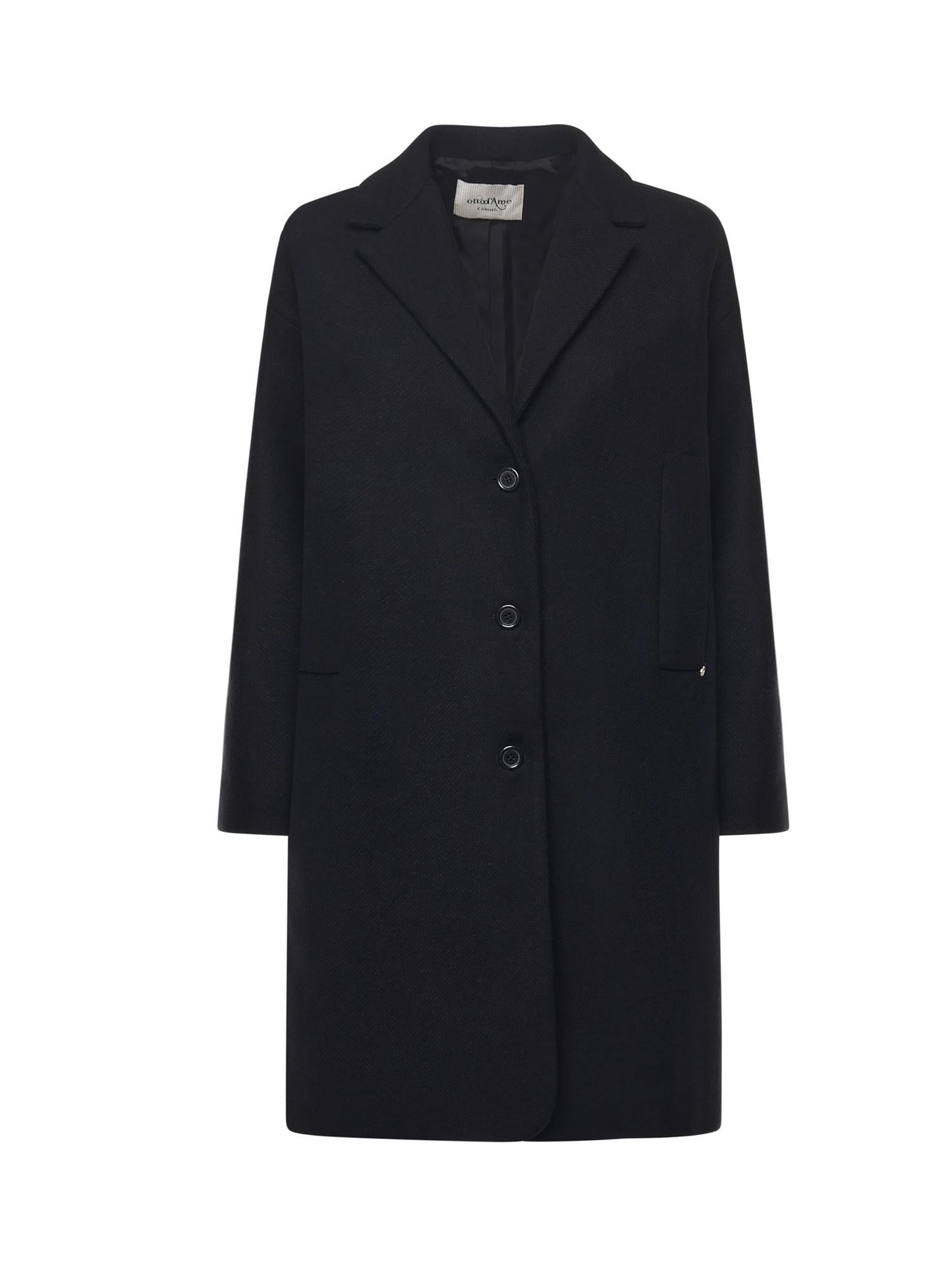 Cappotto midi in misto lana