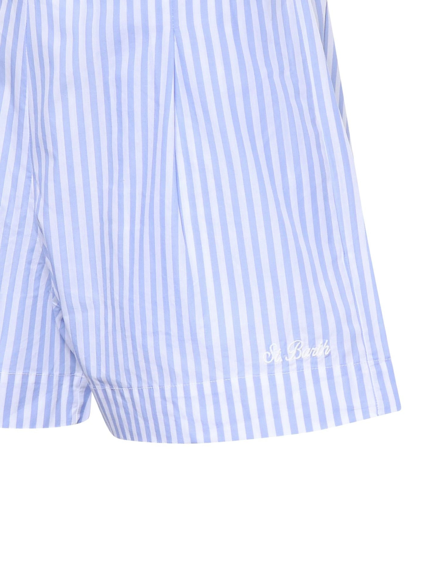 Short in cotone a righe