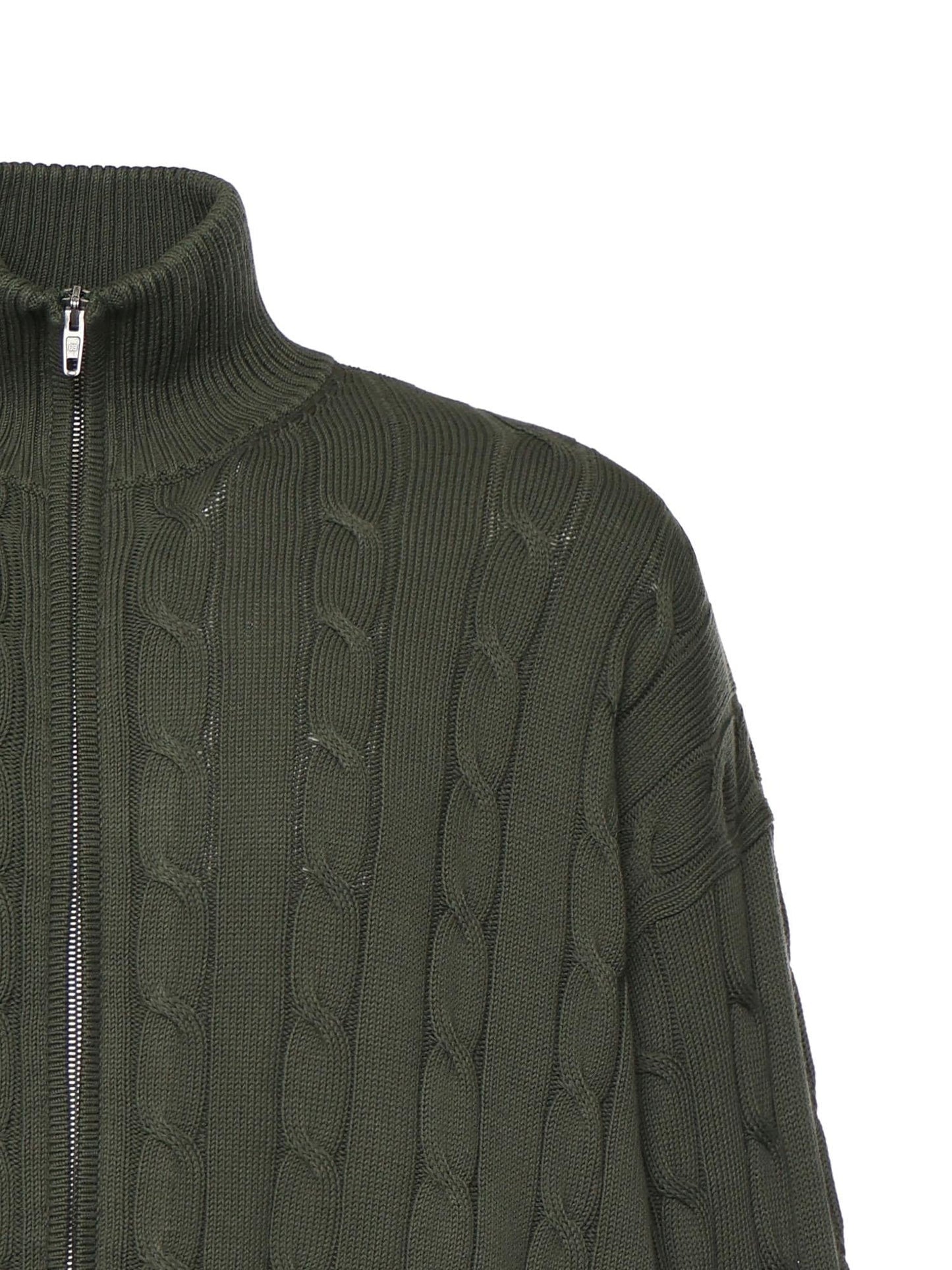 Giacca Hybrid in maglia di cotone e tessuto tecnico