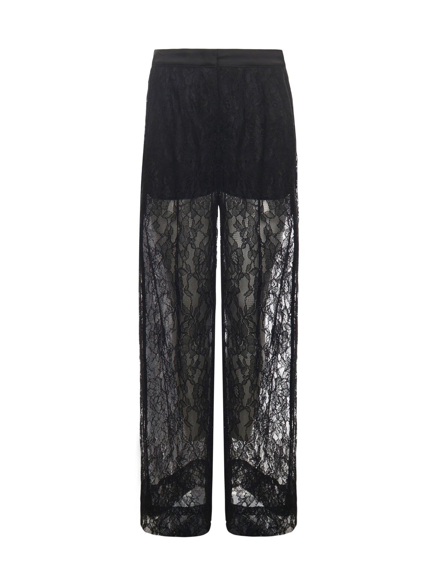 Pantaloni ampi in pizzo