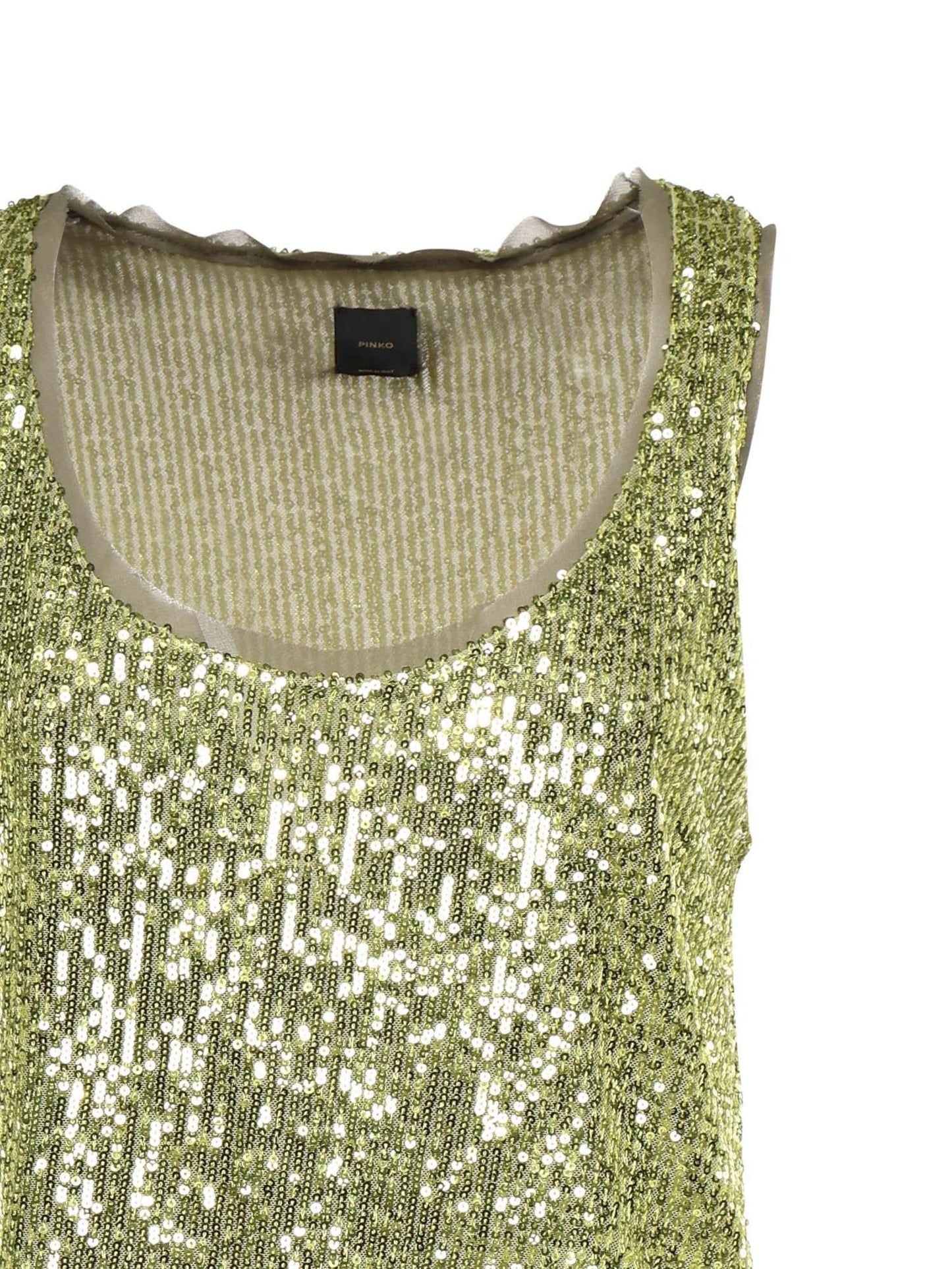 Canotta full paillettes
