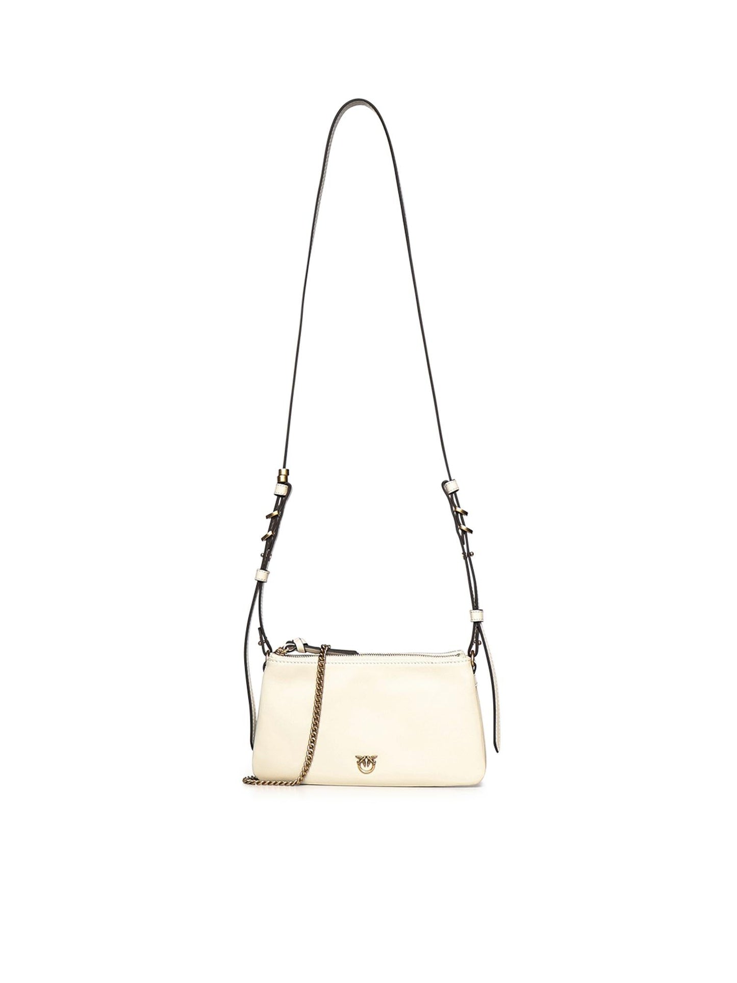 Borsa a tracolla Mini Double Bag in pelle