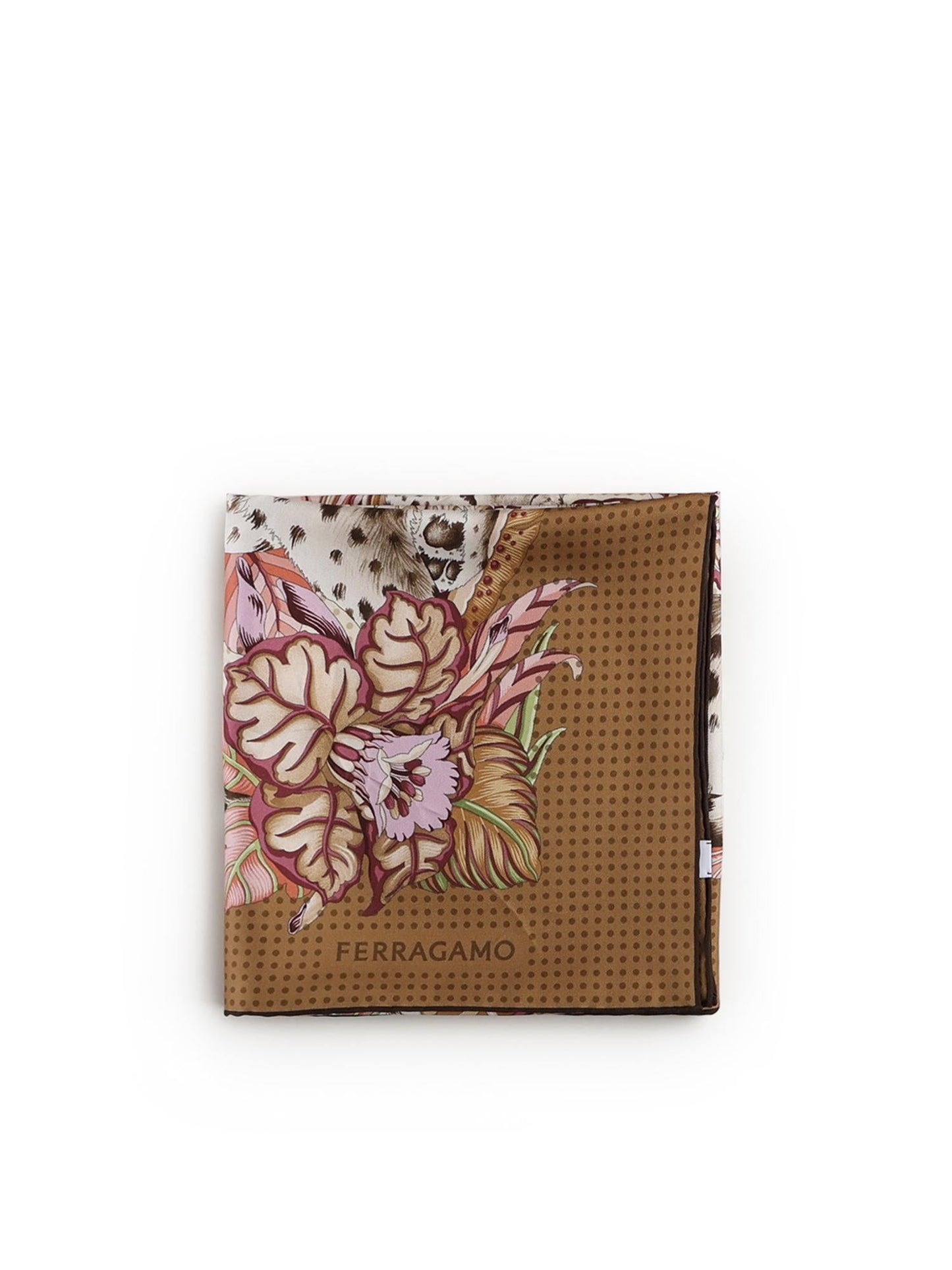 Foulard in seta con stampa