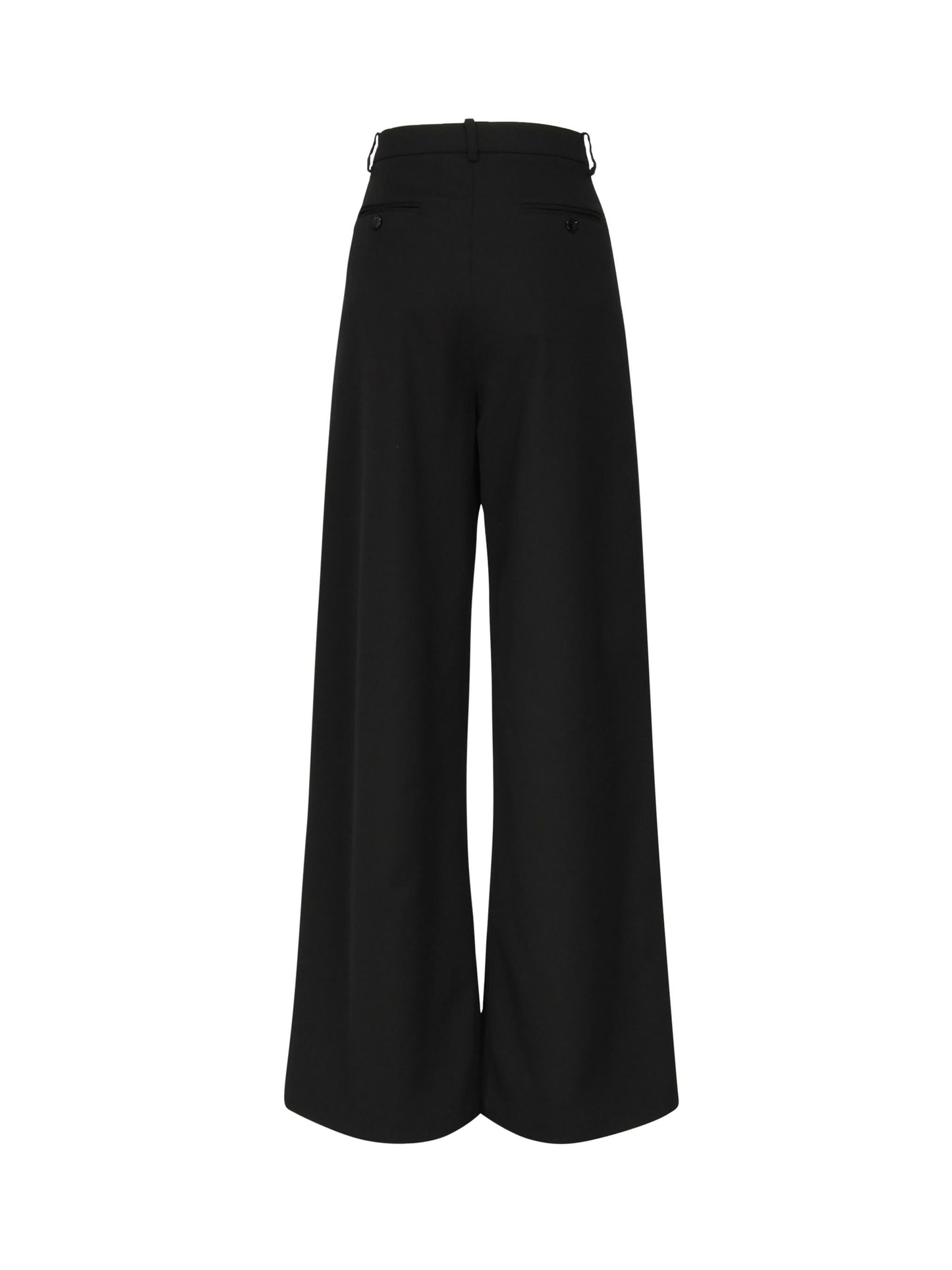 Pantaloni larghi in lana