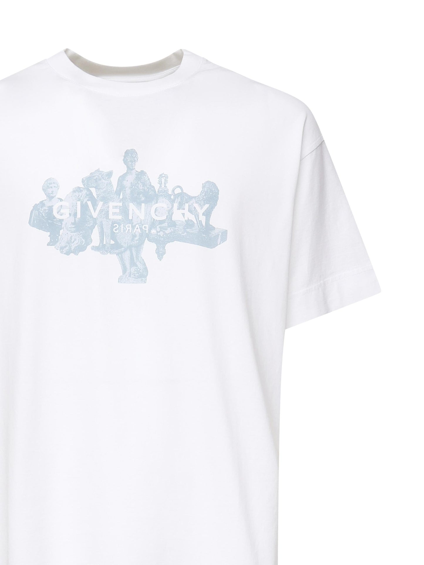 T-shirt con logo stampa frontale