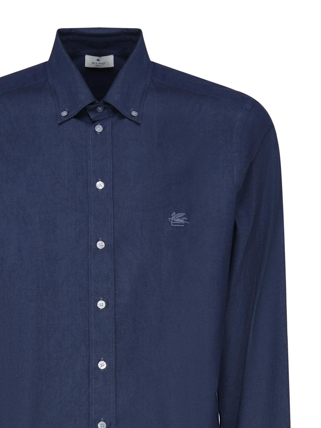 Camicia in denim con logo