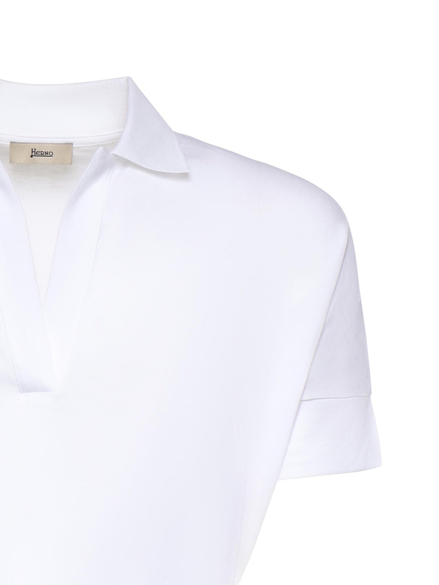 Polo in glam knit effect