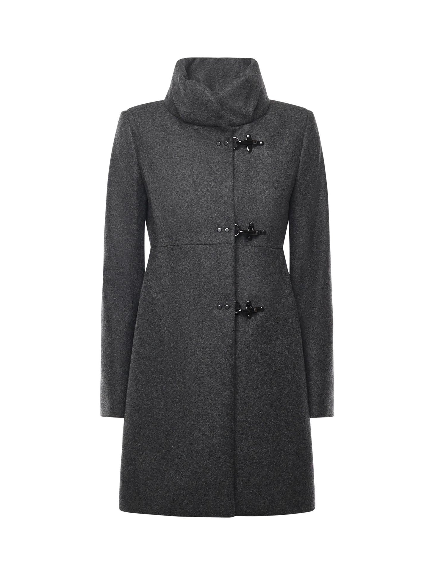 Cappotto Romantic in panno di lana mélange