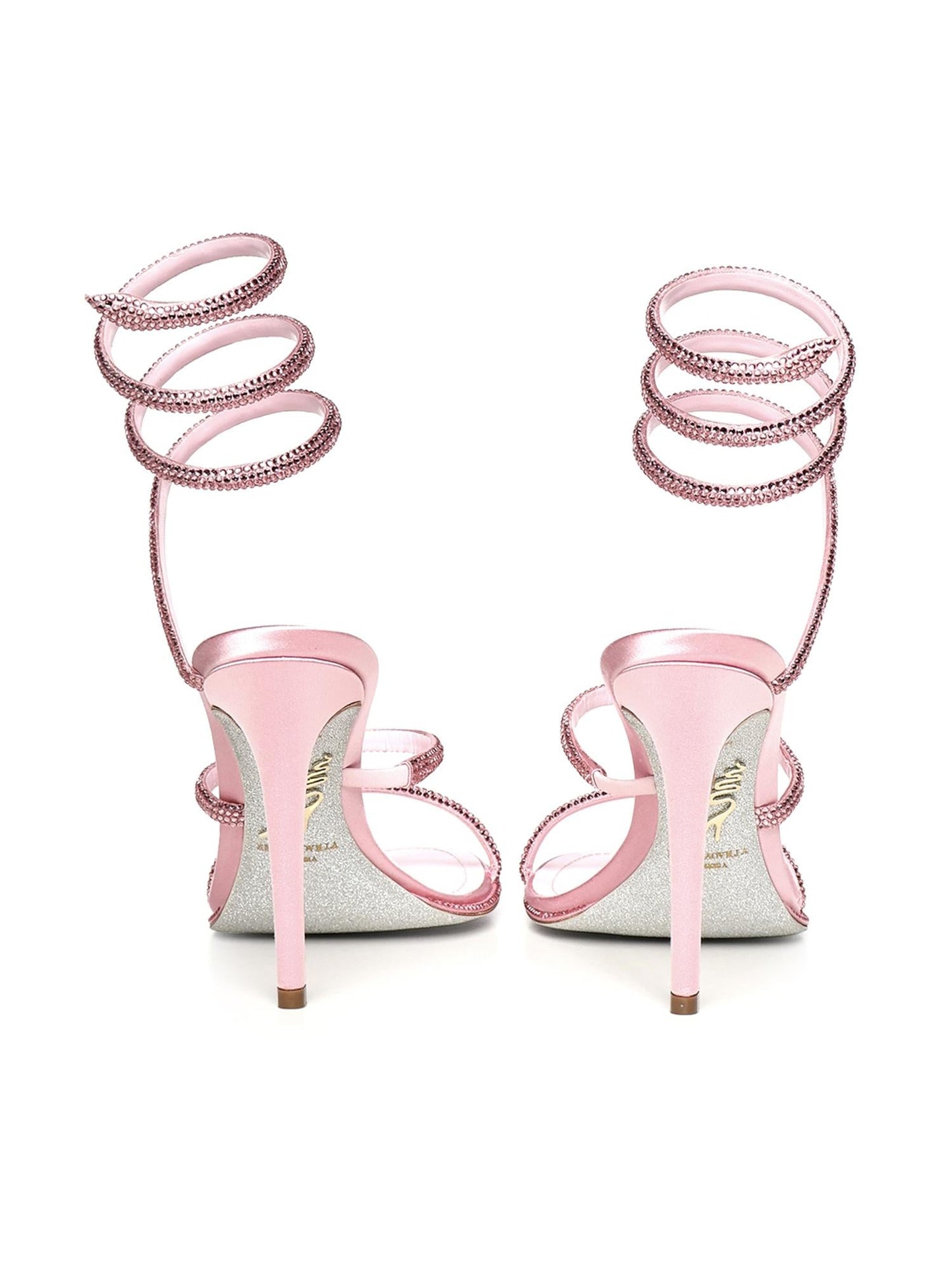 Sandali Cleo in raso con strass