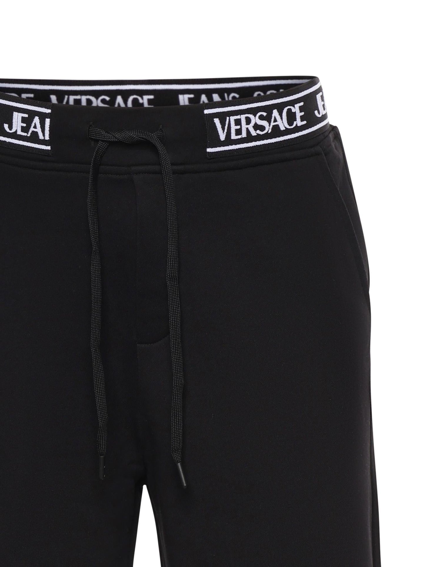 Bermuda in jersey di cotone con logo