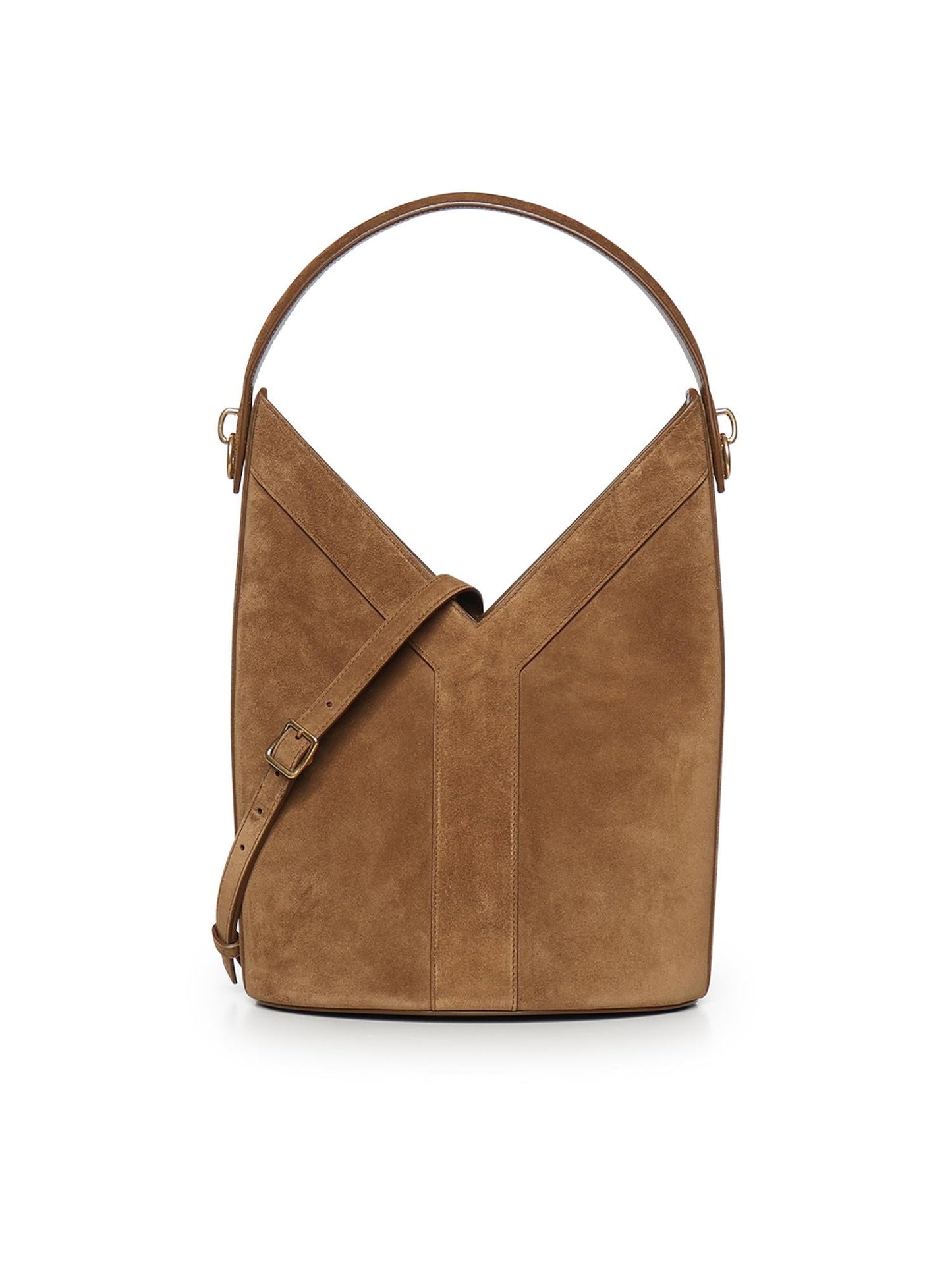 Borsa a secchiello Y in suede