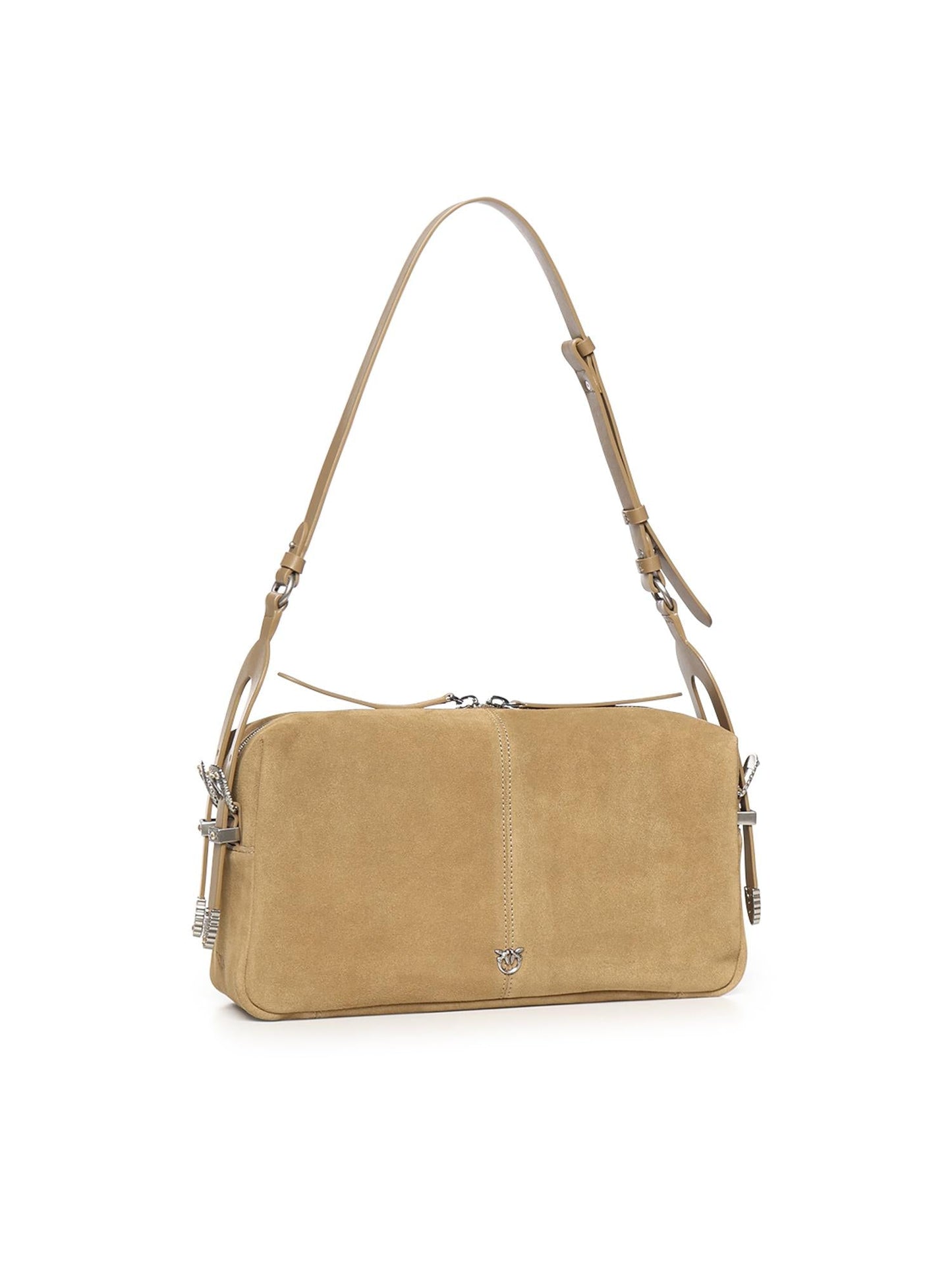 Borsa a spalla media Keeper Bag in suede