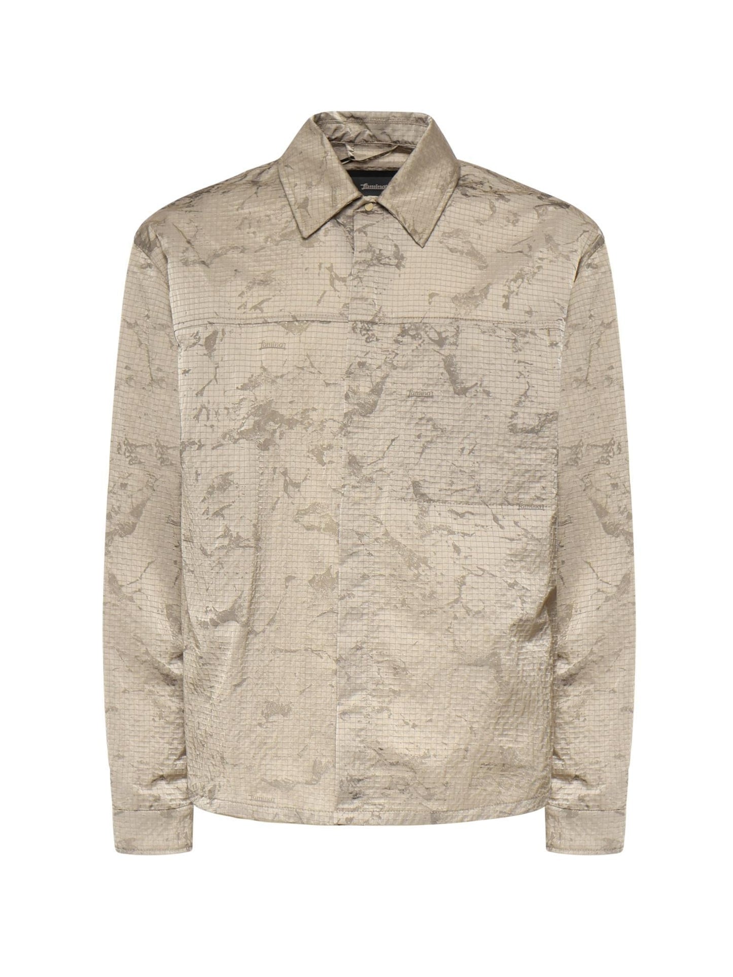 Shacket in nylon jacquard