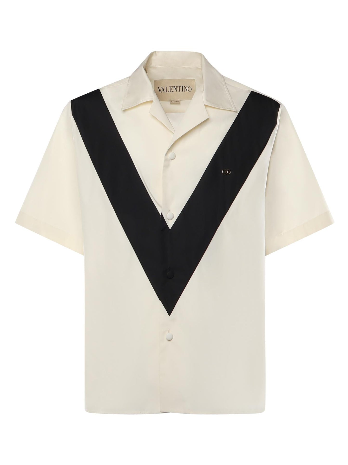 Camicia bowling in popeline di cotone