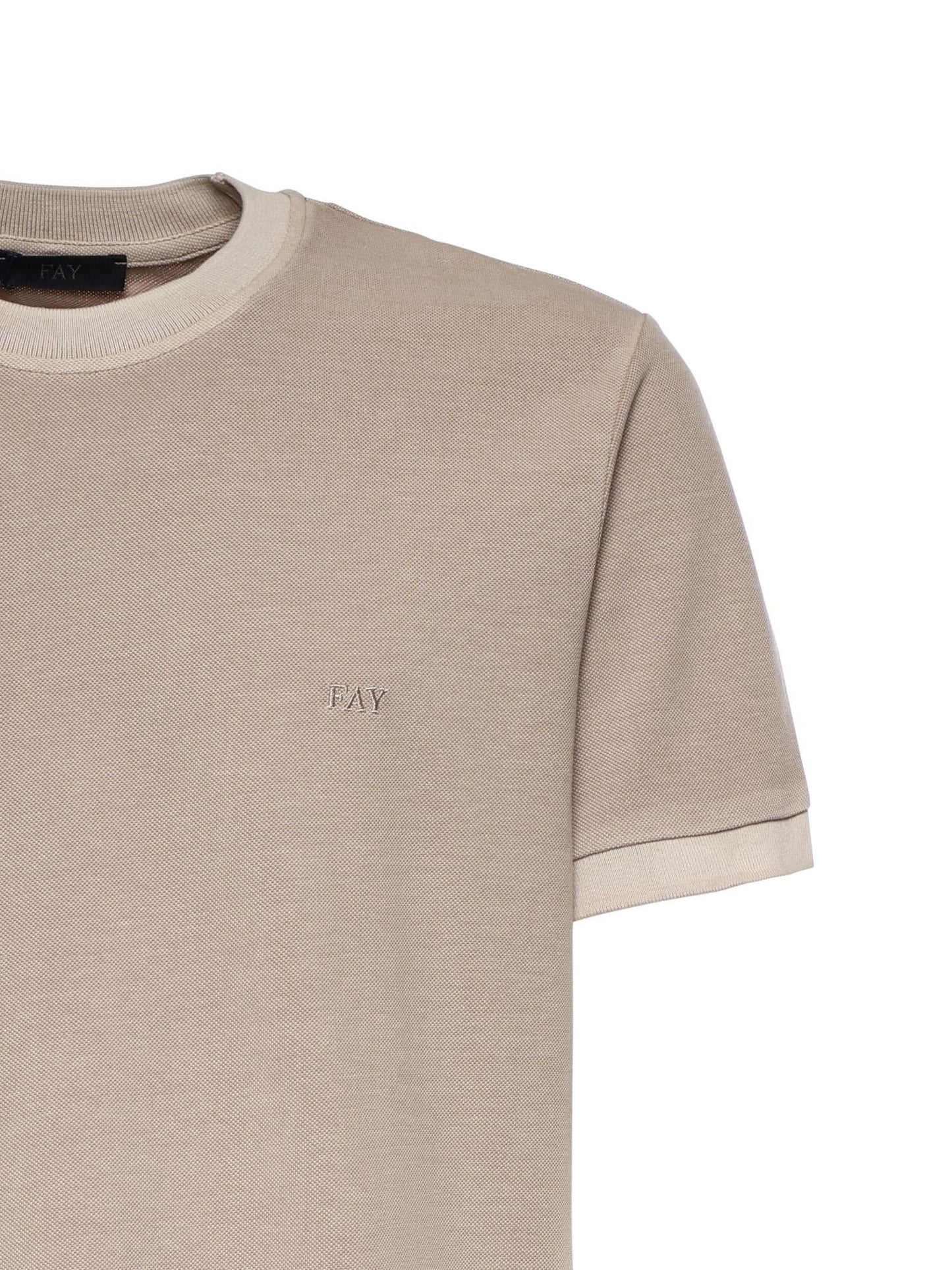 T-shirt in piquet di cotone