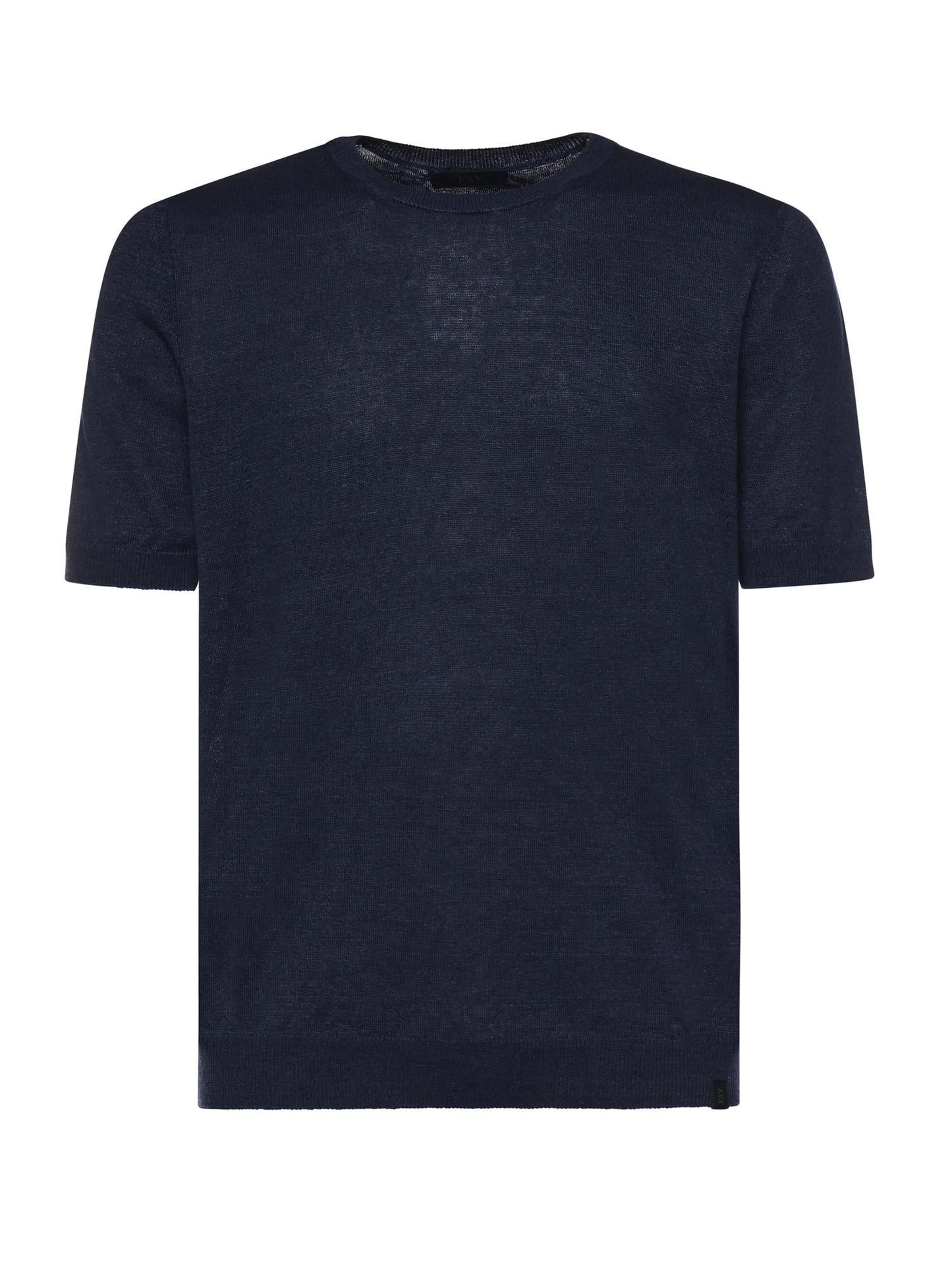 T-shirt in lino e cotone