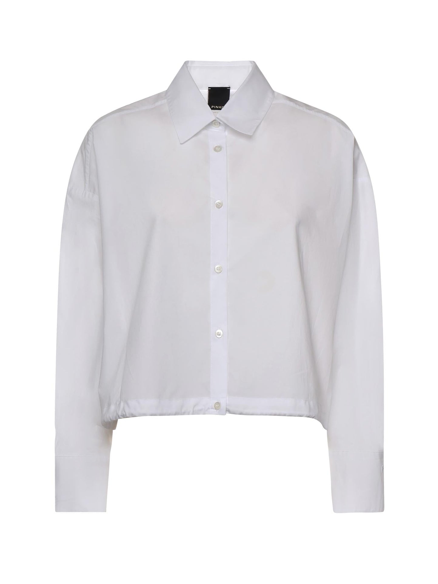 Camicia cropped in cotone