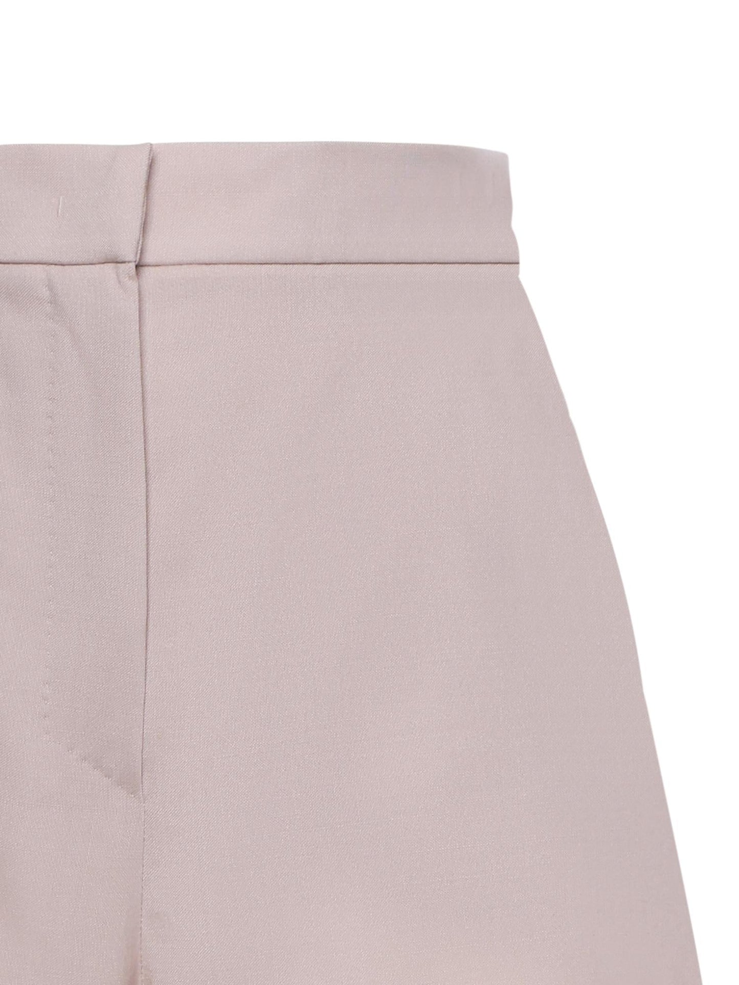 Short in tela di lana mohair e seta