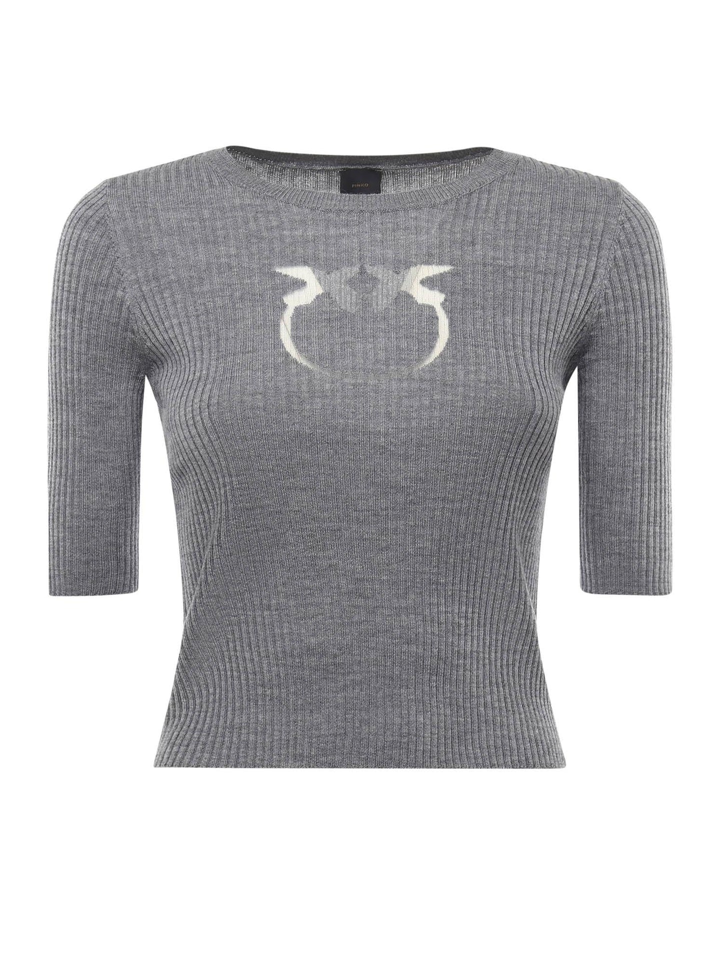 Maglia cropped con logo
