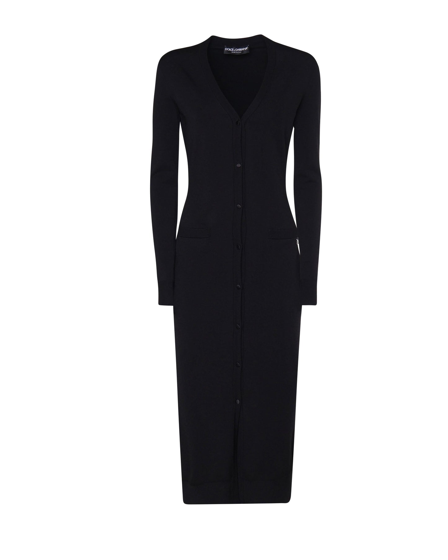 Cardigan lungo in maglia di viscosa stretch