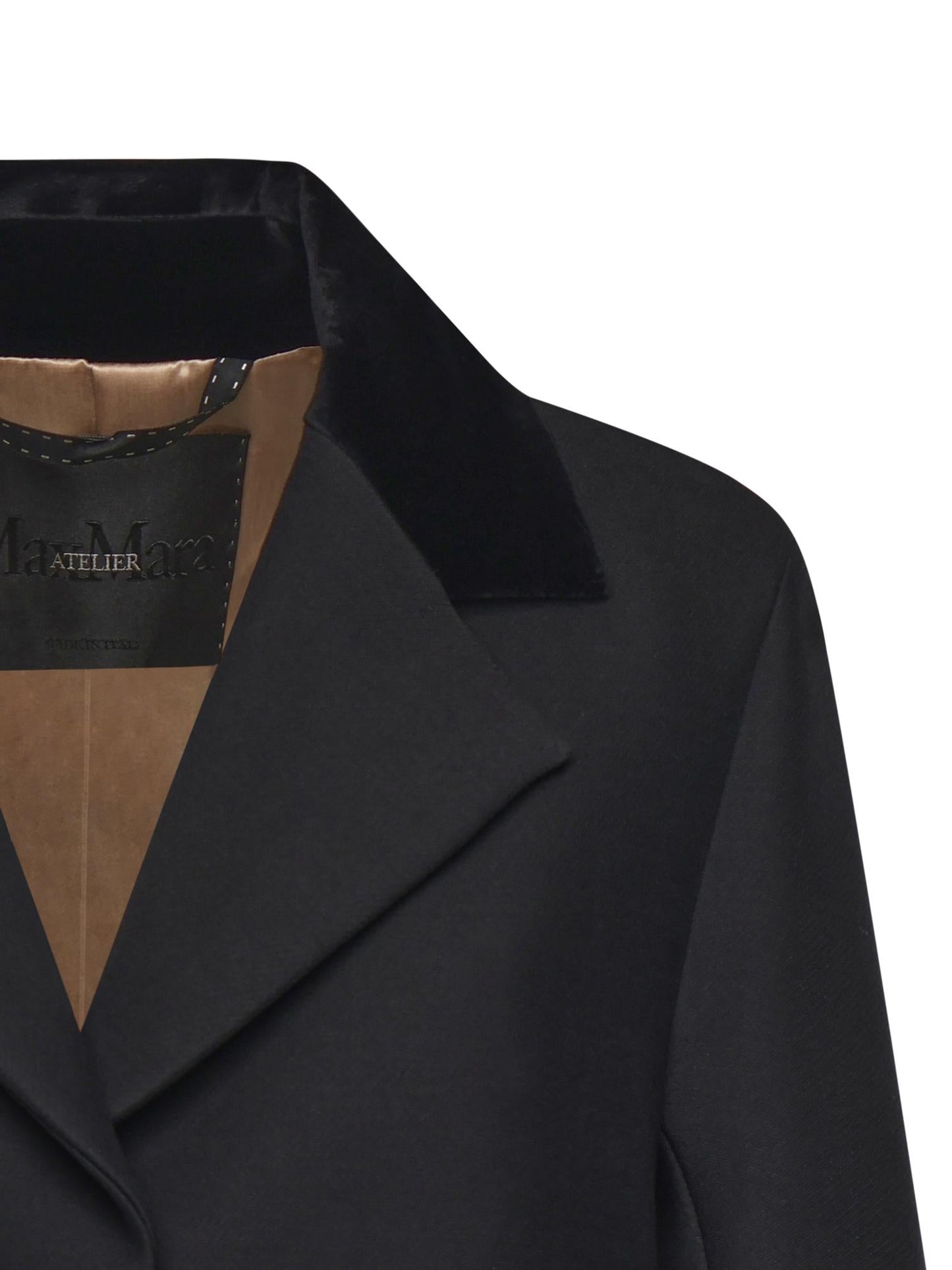 Cappotto in lana e seta