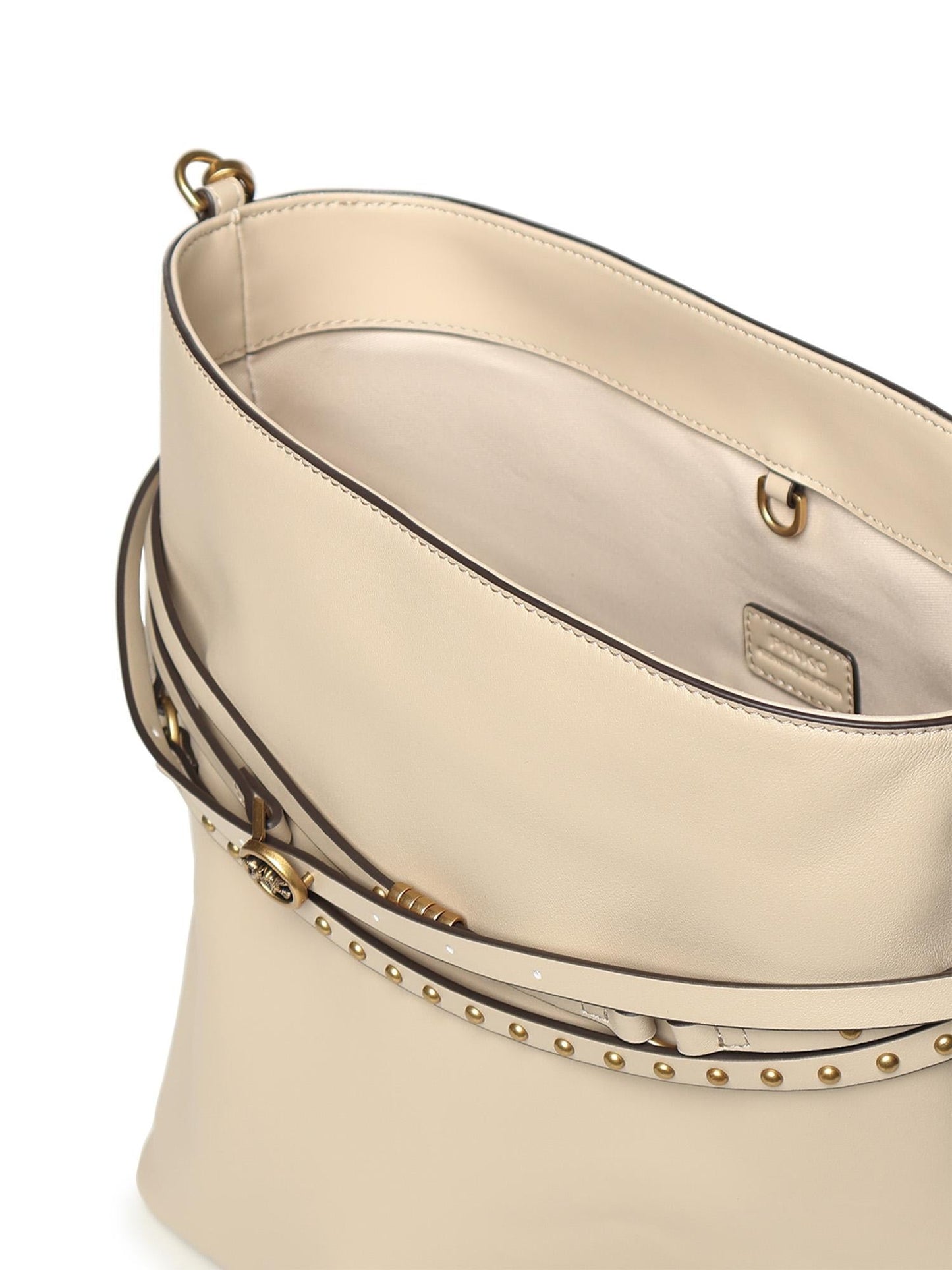 Borsa a spalla media Bucket Belt Bag in pelle
