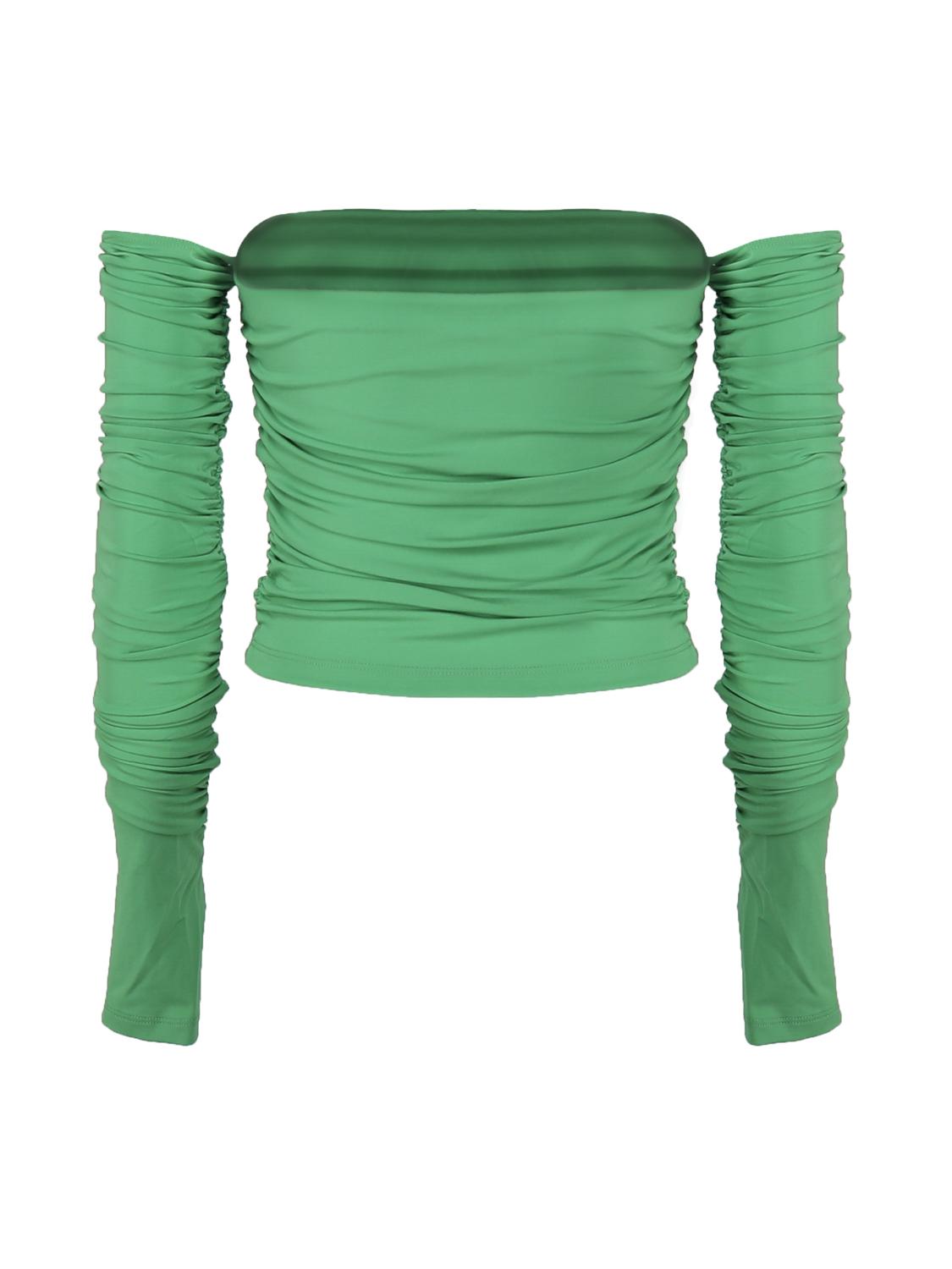 Top drappeggiato