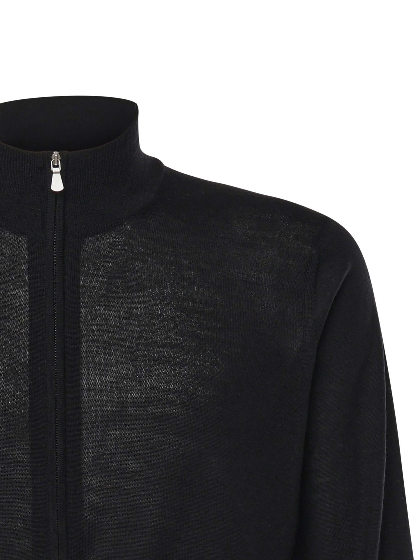 Giacca con zip in lana