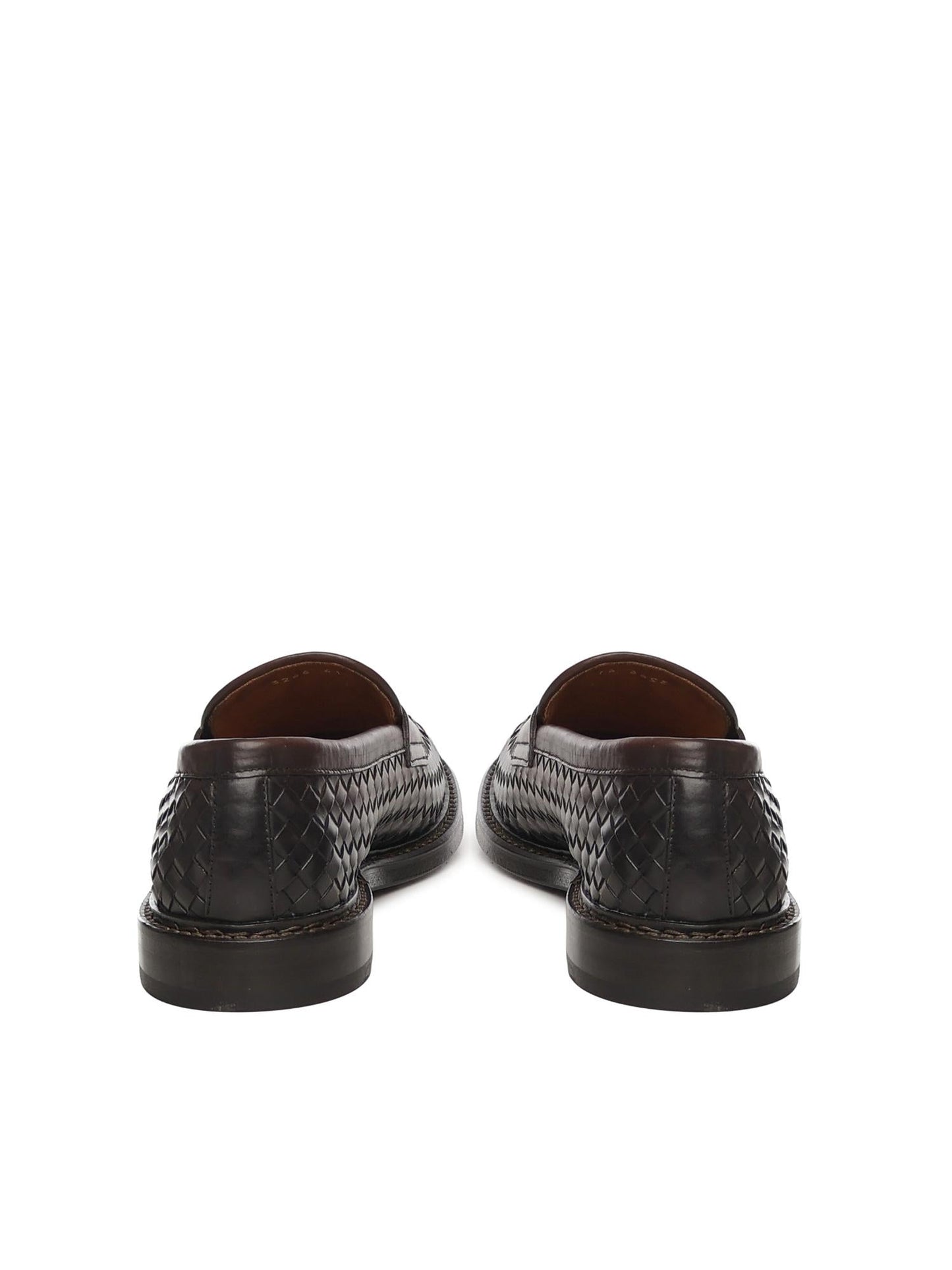 Mocassino in pelle intrecciata