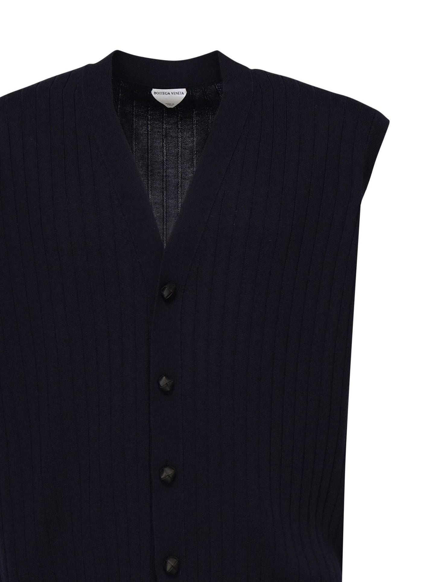 Gilet in lana a coste