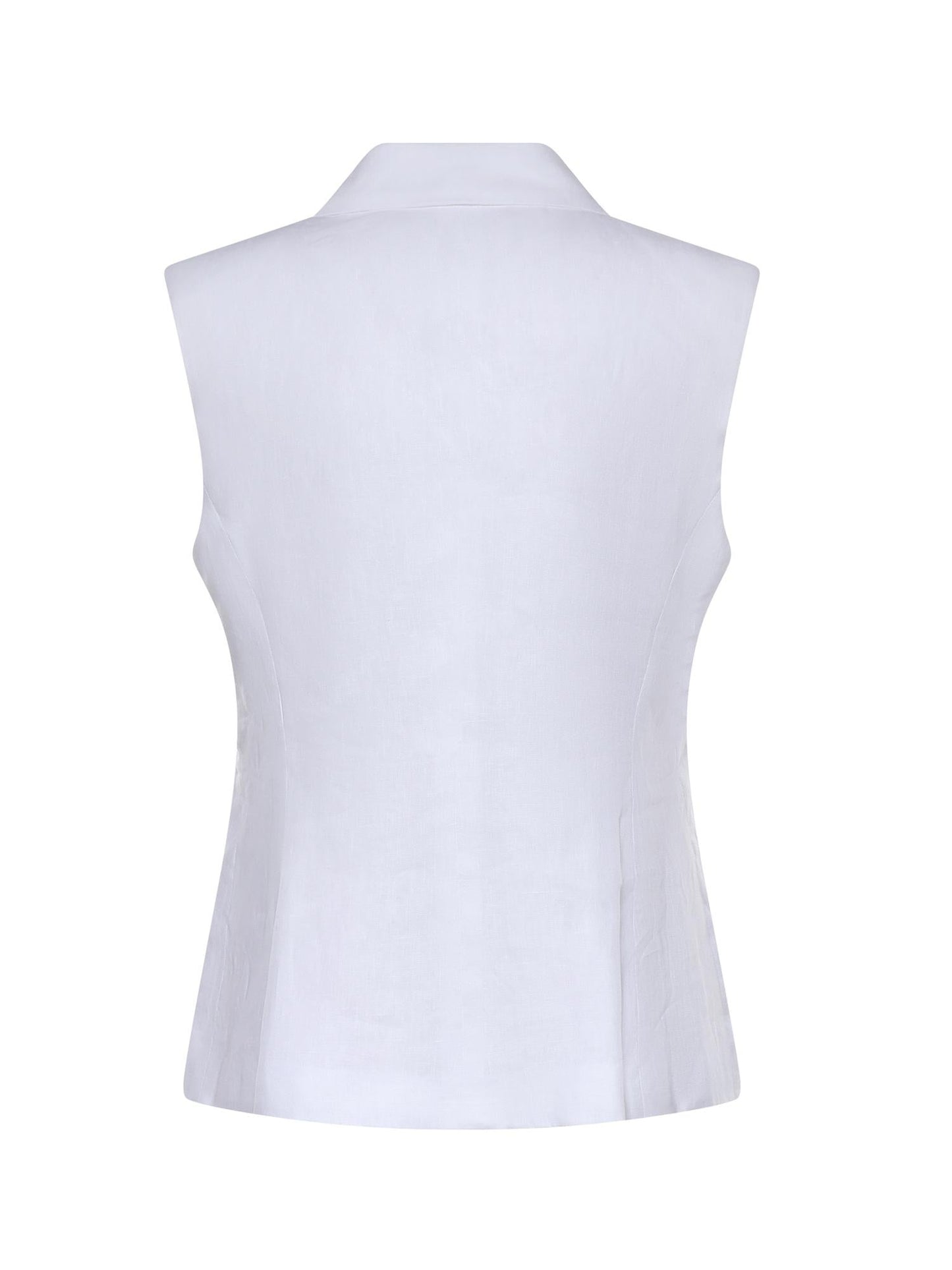 Gilet doppiopetto in lino