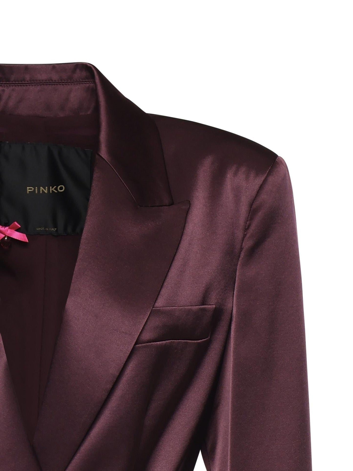 Giacca in satin con cintura