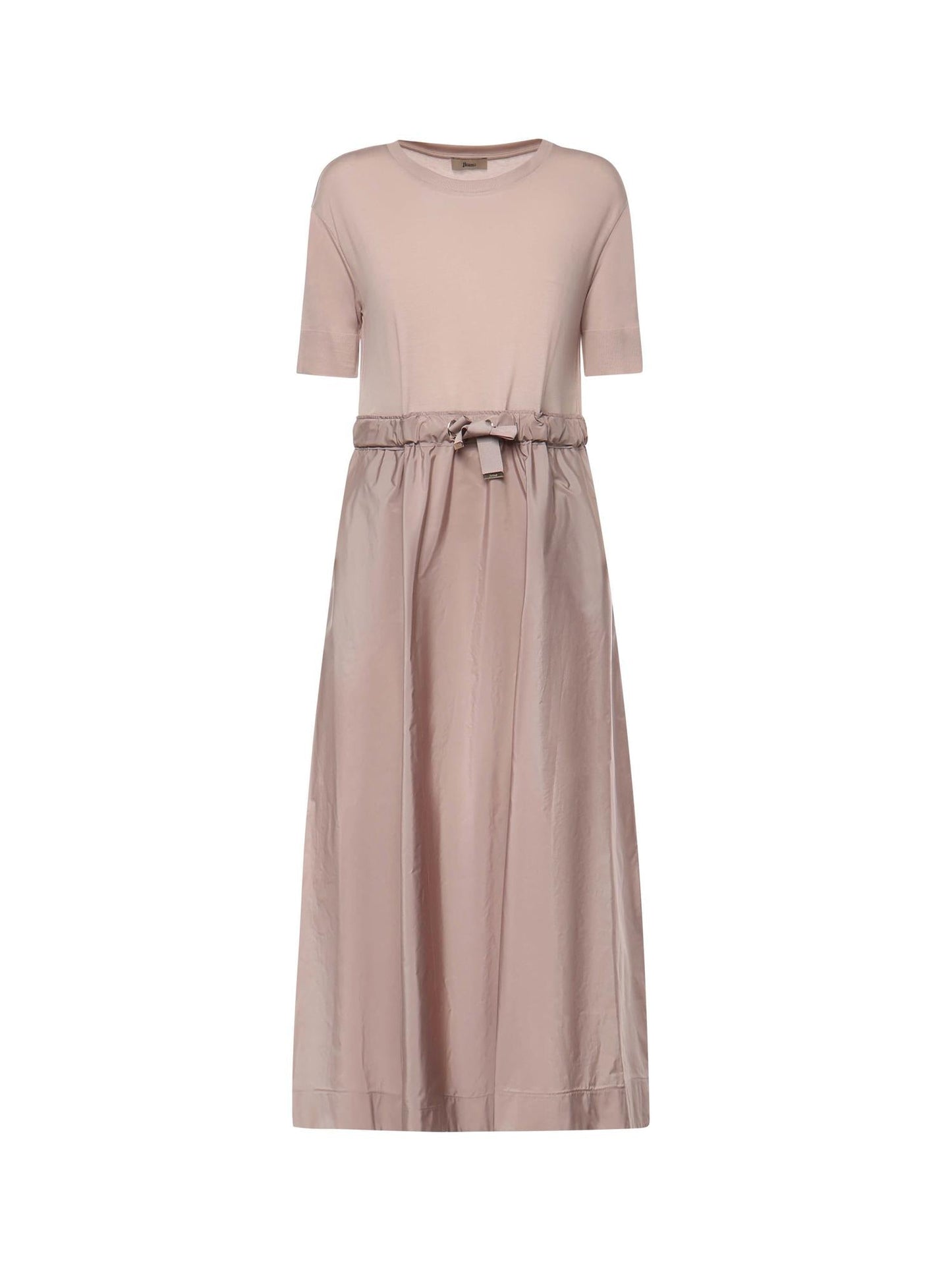 Abito in glam knit effect e techno