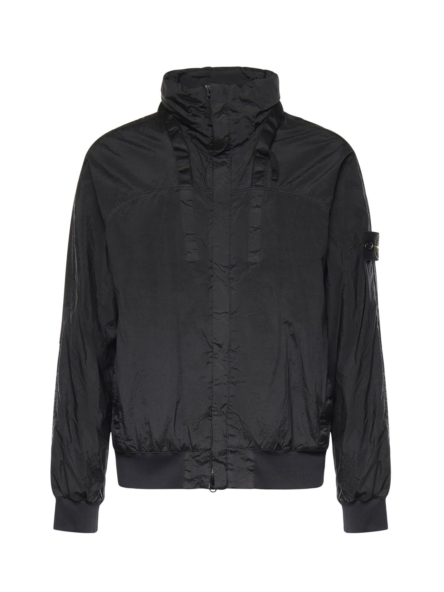 Giacca con colletto rigido in Nylon Metal