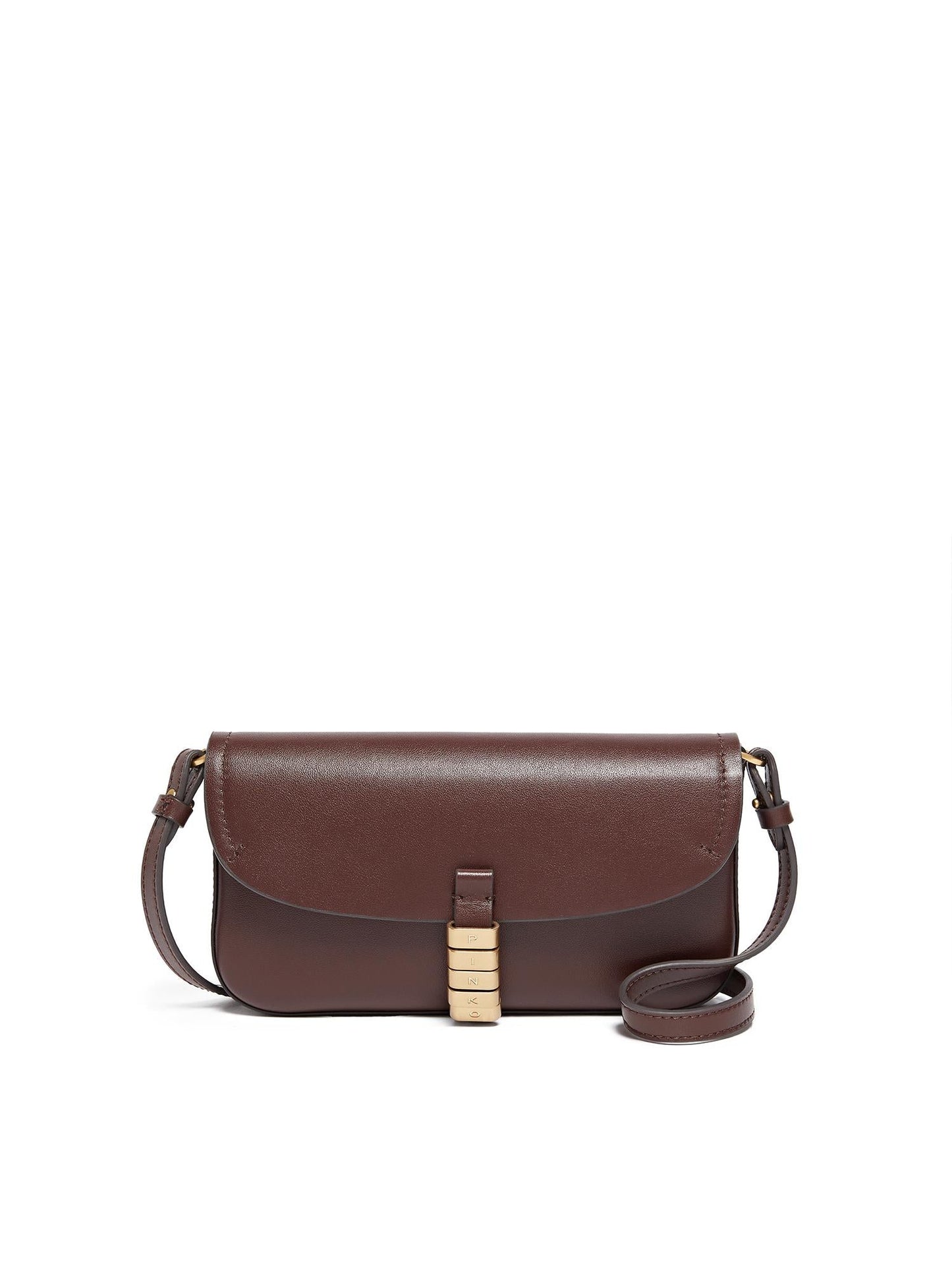 Borsa a spalla media Saddle Flat in pelle