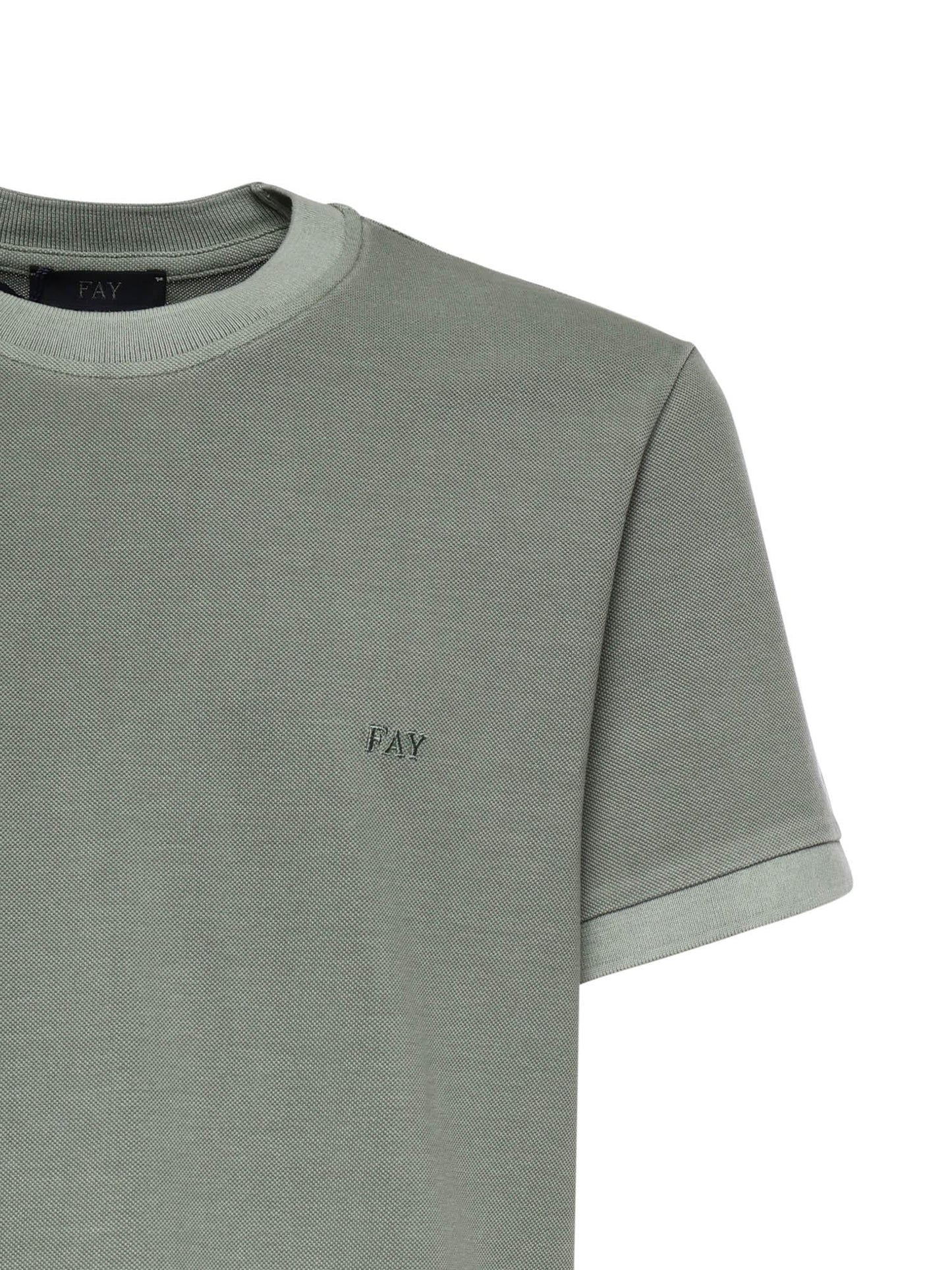 T-shirt in piquet di cotone