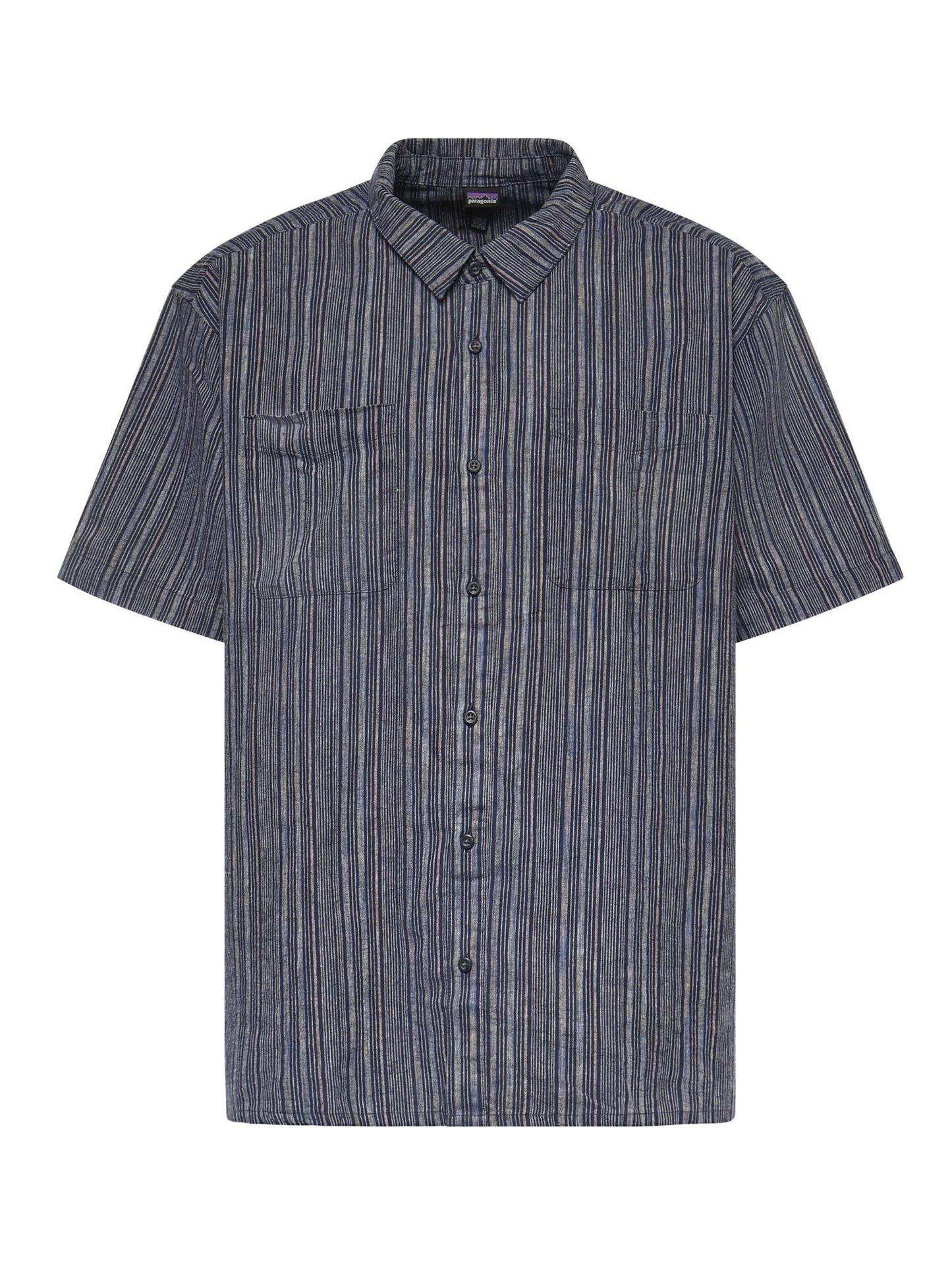 Camicia Back Step in misto canapa e cotone