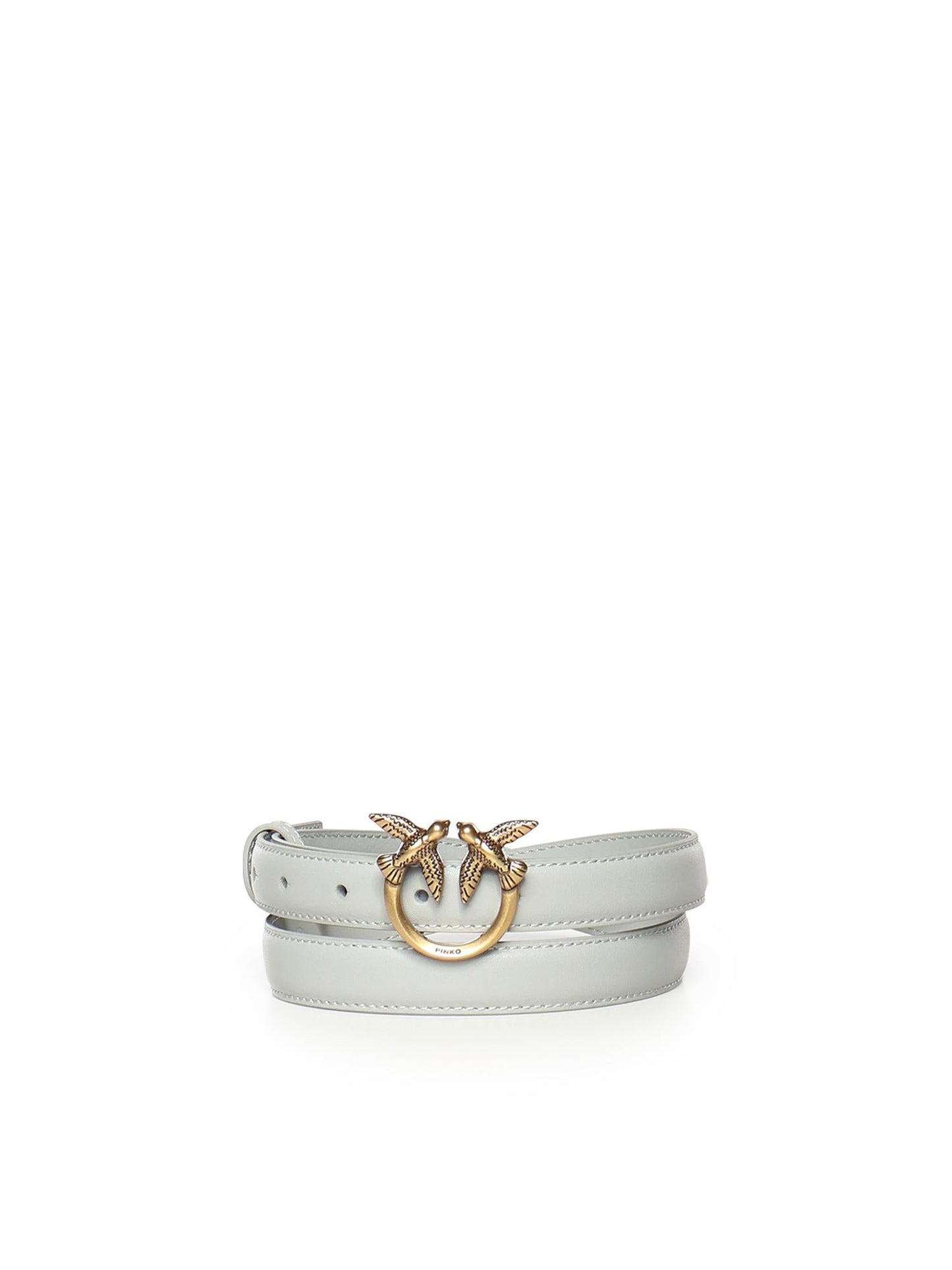 Cintura sottile Love Birds in pelle