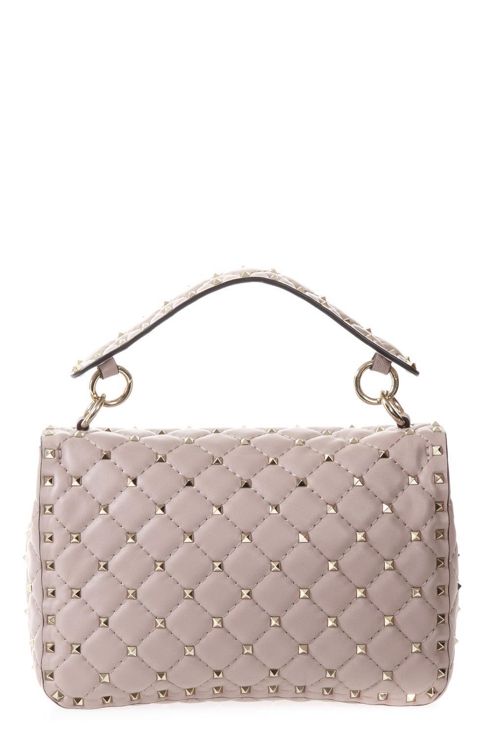Borsa media con catena Rockstud Spike