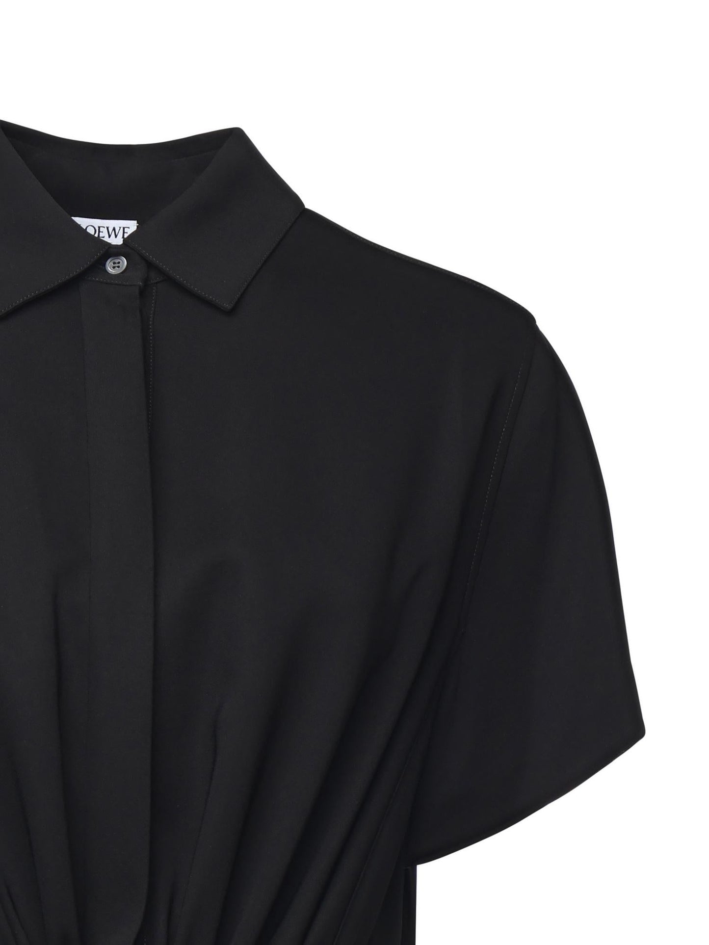 Abito con cintura in viscosa stretch