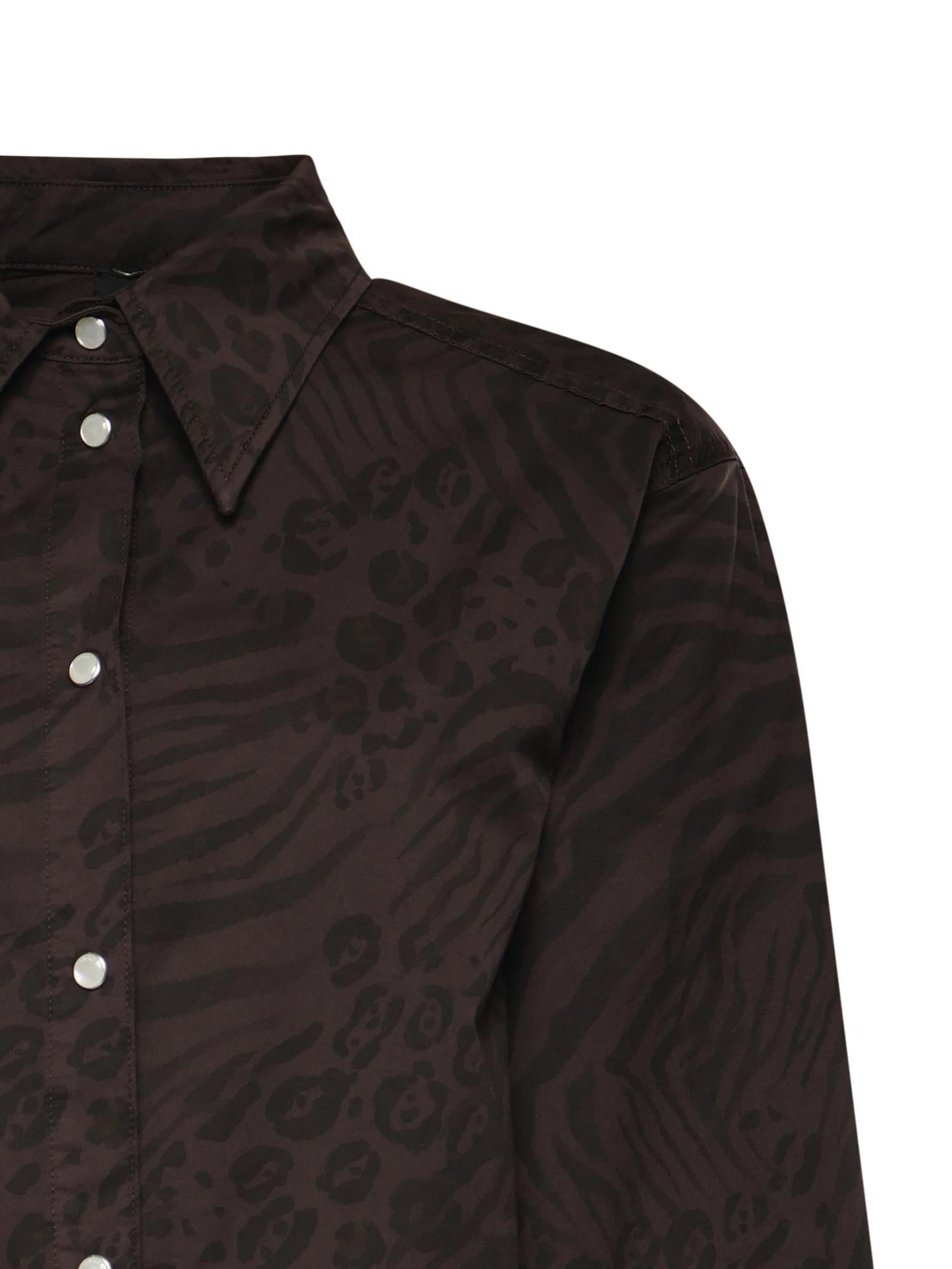 Abito chemisier con stampa animalier