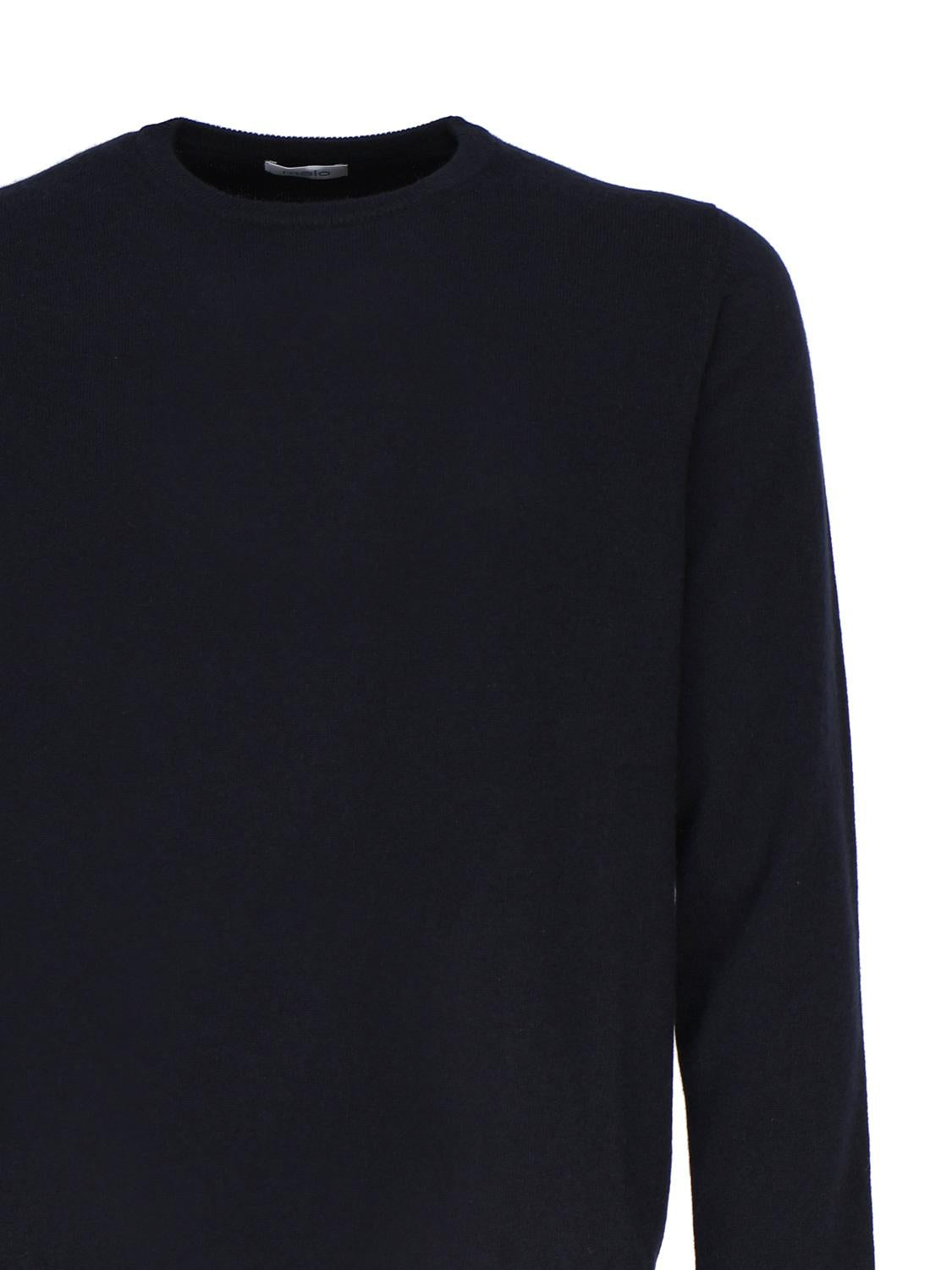 Maglia girocollo in cashmere e seta