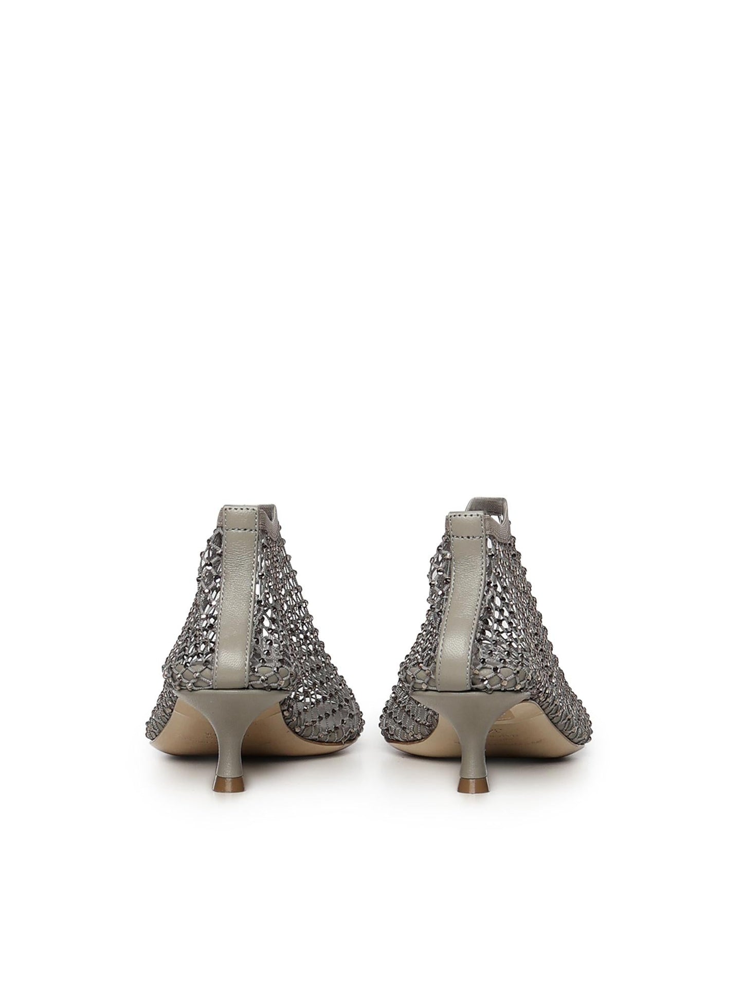 Pumps Minette in mesh con cristalli