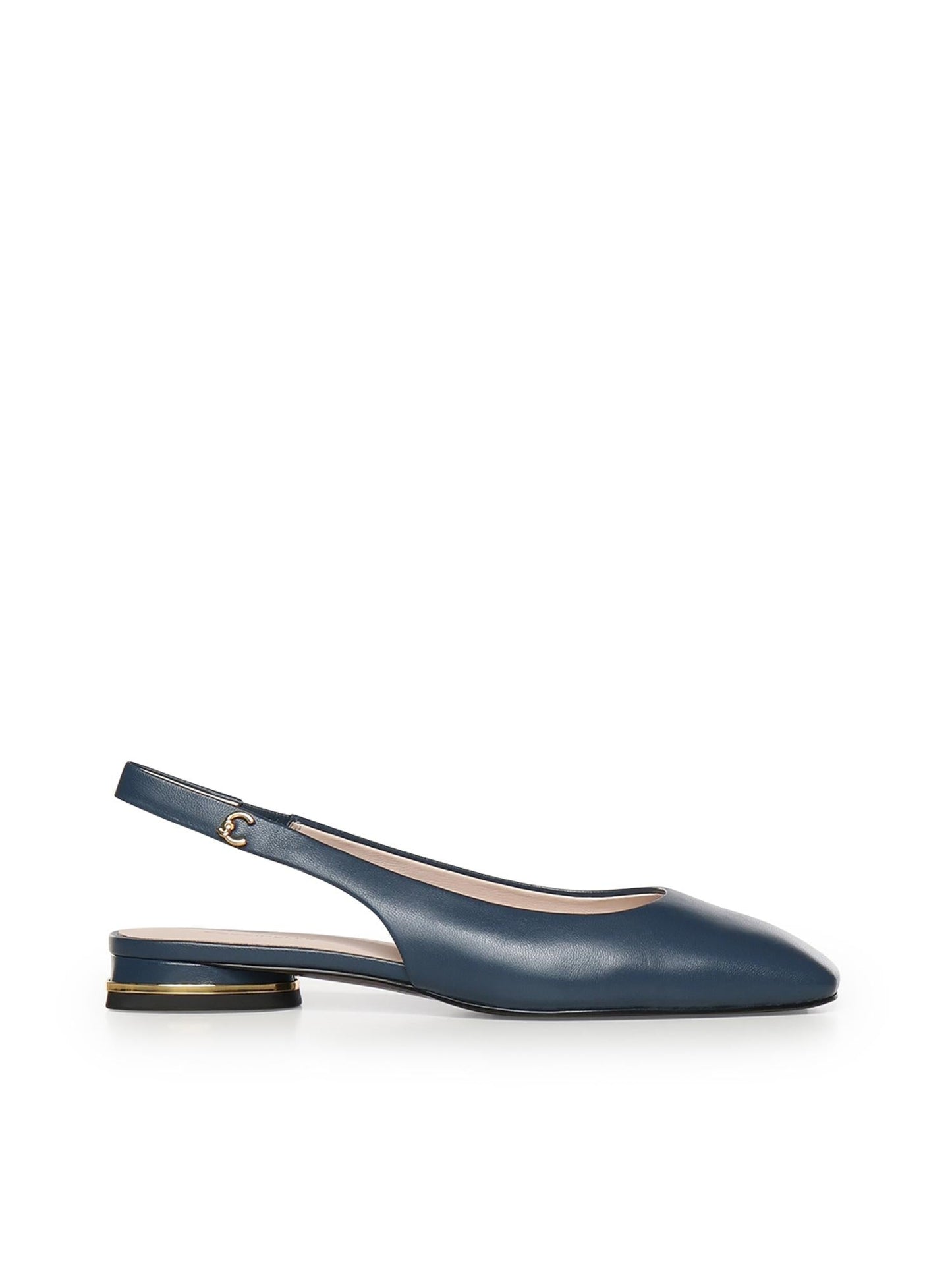 Ballerine slingback in pelle