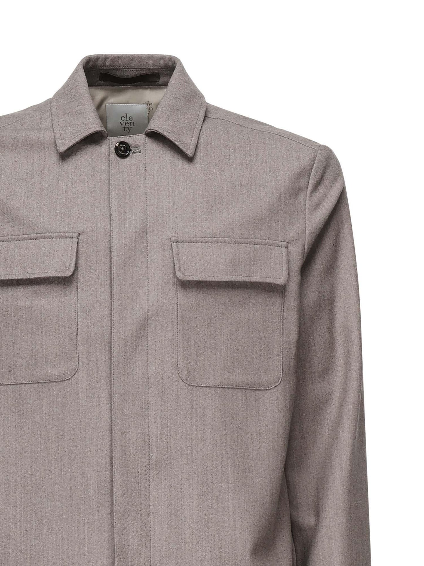Overshirt in misto lana