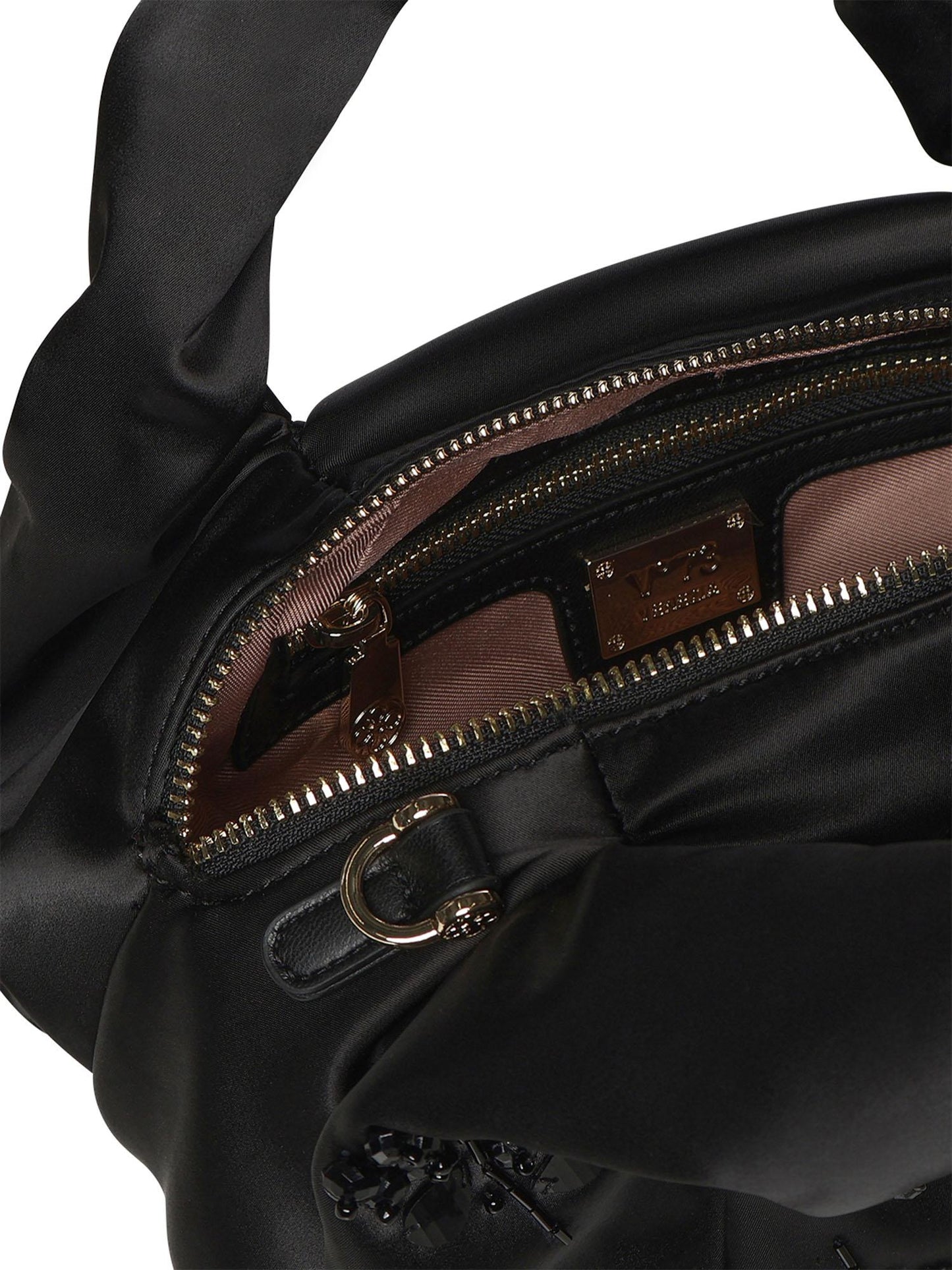 Mini bag con applicazioni floreali