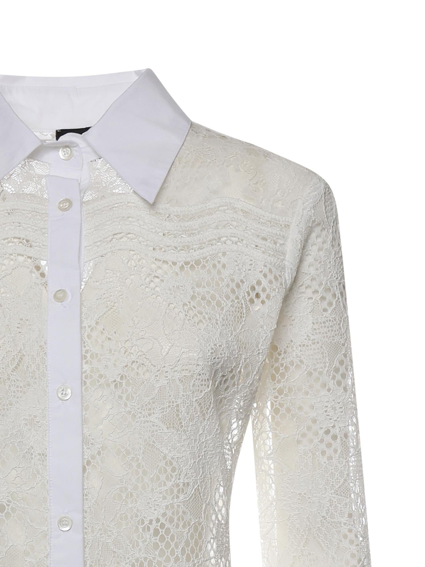 Camicia in tulle e pizzo
