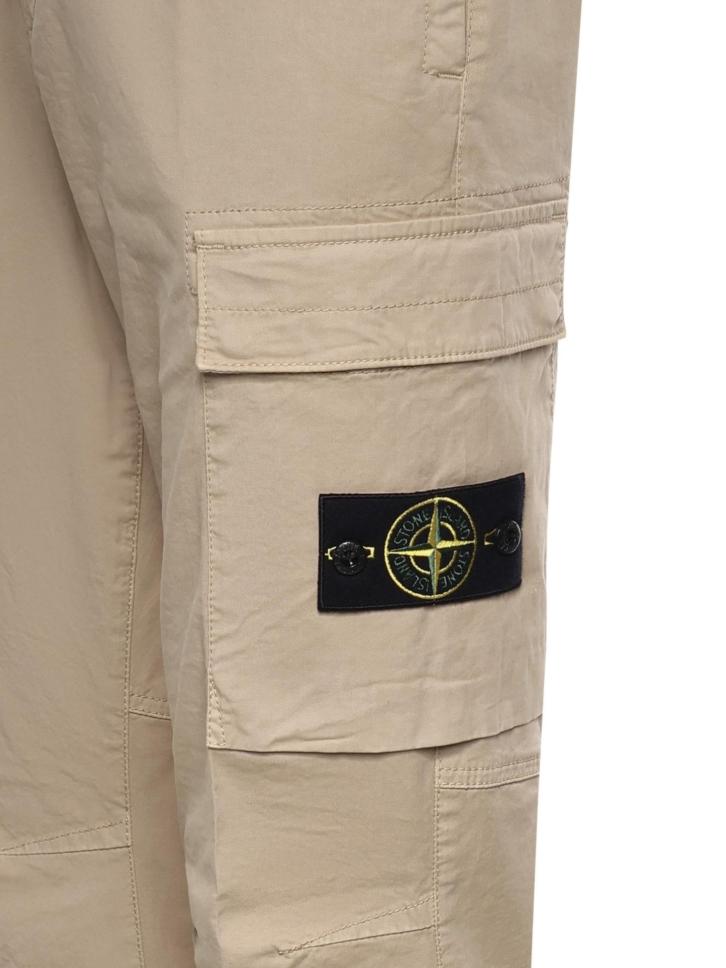 Pantalone cargo in twill di cotone stretch