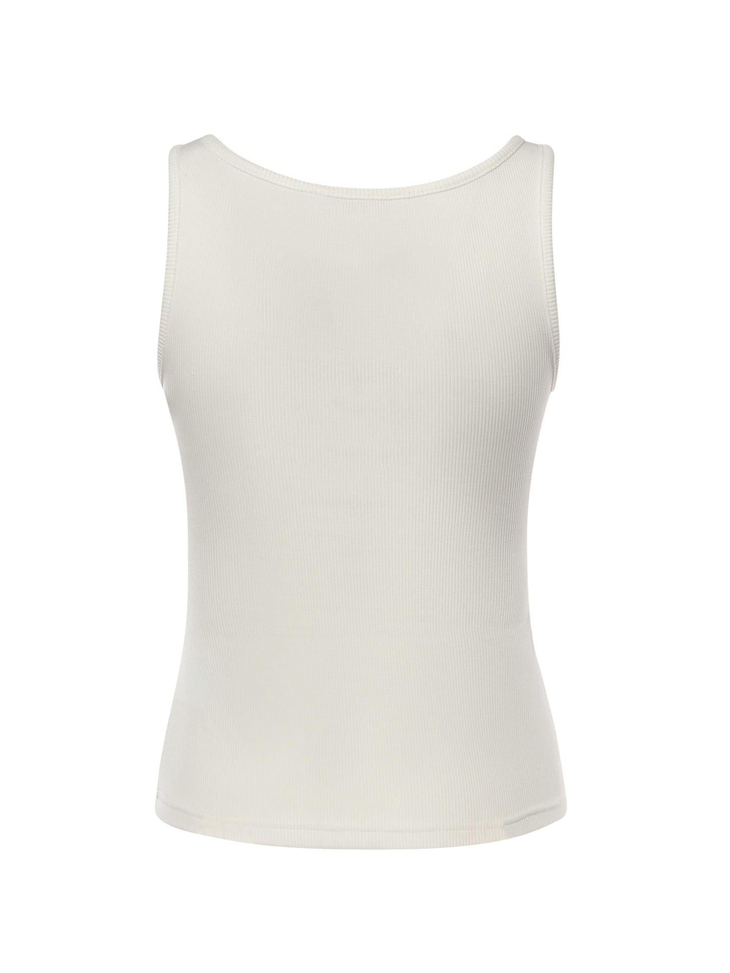 Top Crystal in maglia a coste