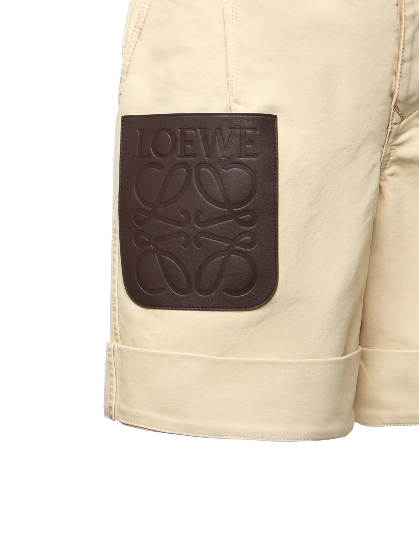 Short con risvolto in cotone
